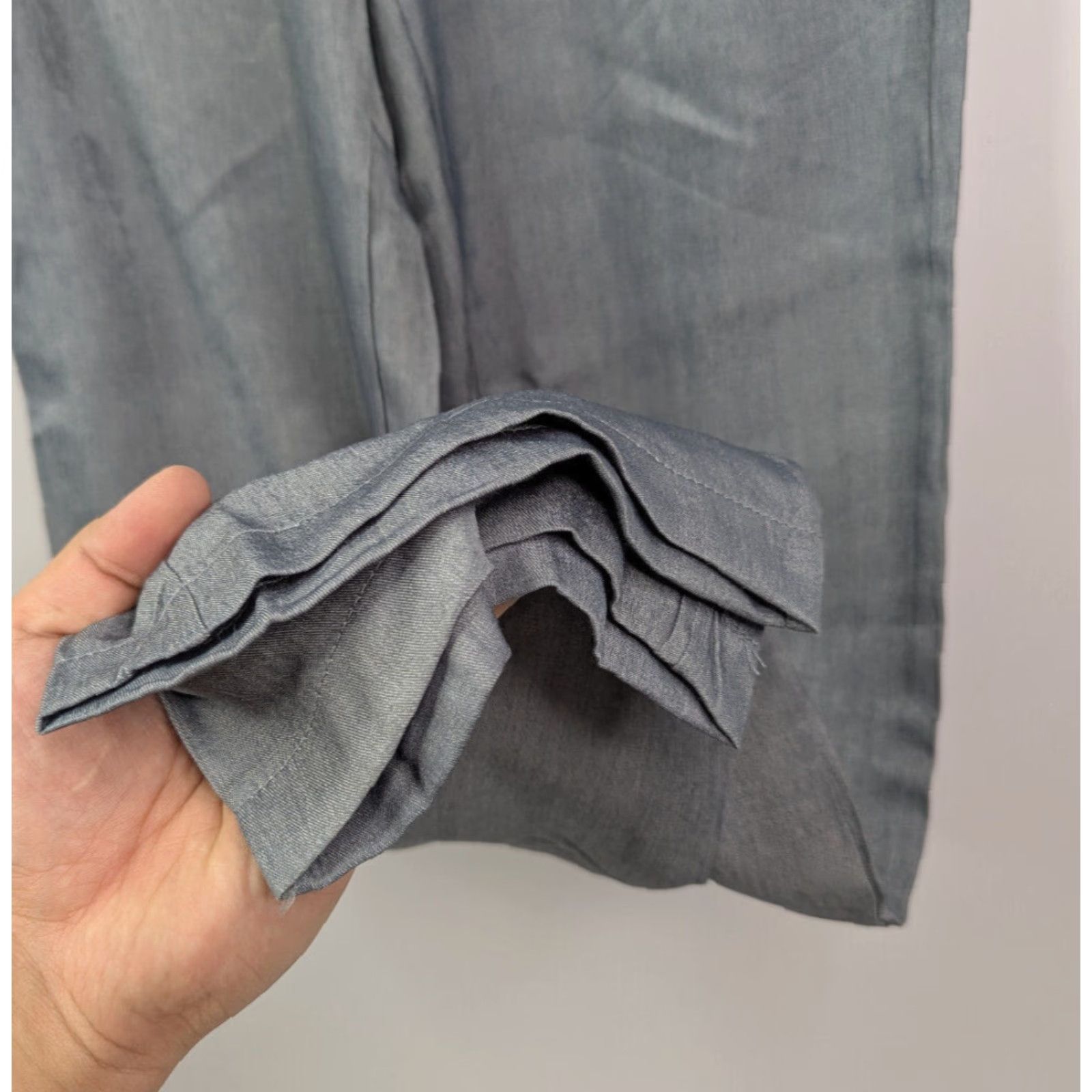 Vintage Misslook Grey Drawstring Pants Size Medium Womens Cotton Blend Front Pockets Cargo Slouchy Breathing Elastic Waist Pockets Men? Wait. Size 32" / US 10 / IT 46 - 3 Thumbnail