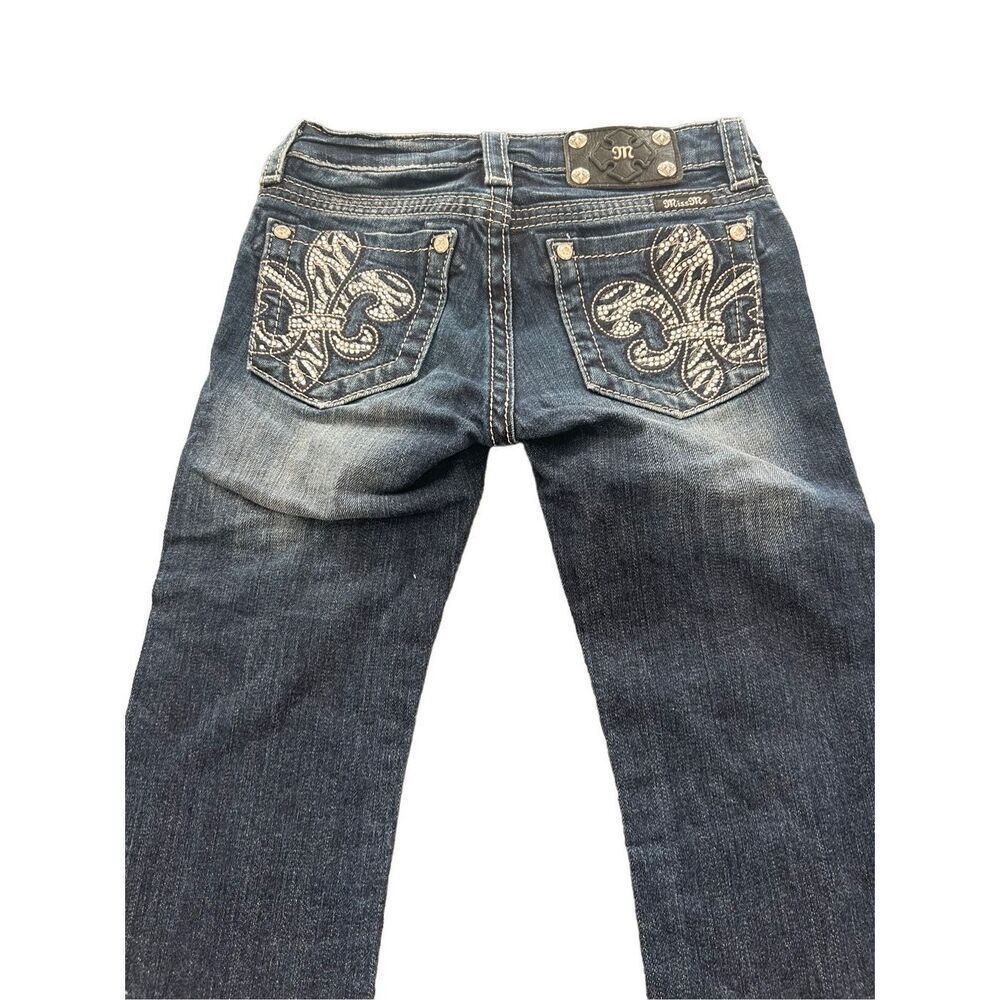Miss Sixty MISS ME Rhinestones embroidered capri jeans Size 27" / US 4 / IT 40 - 12 Thumbnail