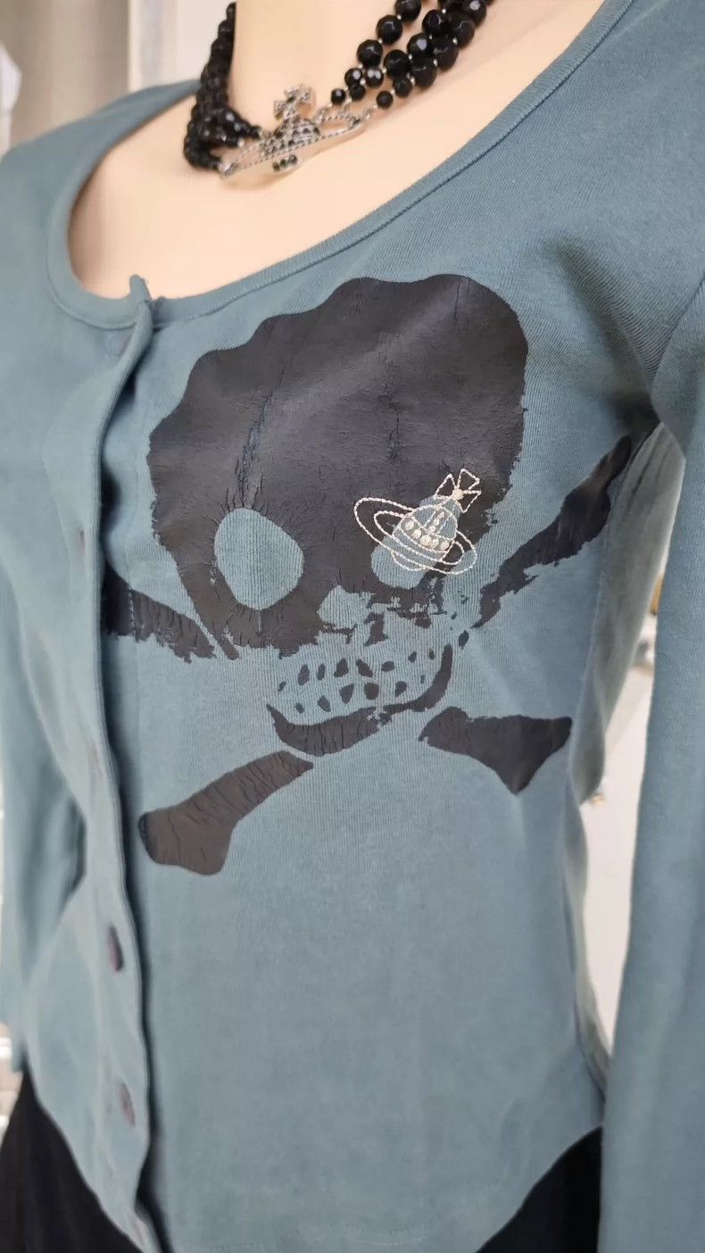 Vivienne Westwood Vivienne Westwood Green Skull T-shirt Size M / US 6-8 / IT 42-44 - 8 Thumbnail