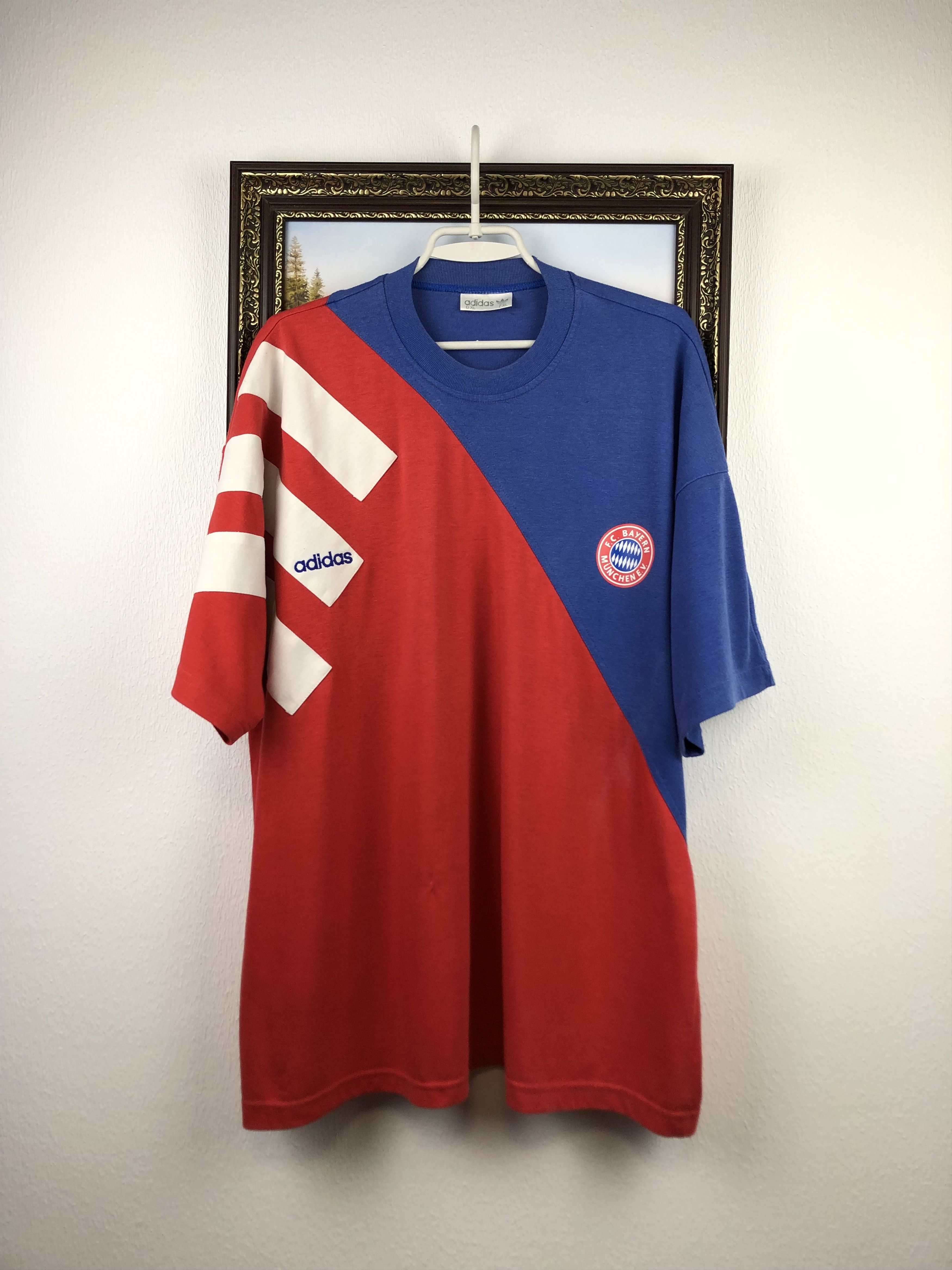 Adidas Vintage 90's Bayern Munich Football Shirt Soccer Jersey Size US XL / EU 56 / 4 - 1 Thumbnail
