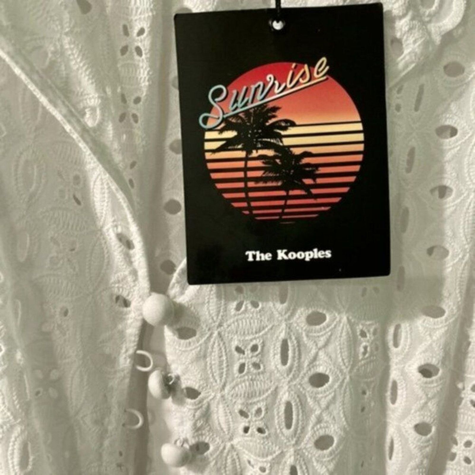 The Kooples The Kooples Embroidery Romper white S Size 26" / US 2 / IT 38 - 9 Thumbnail