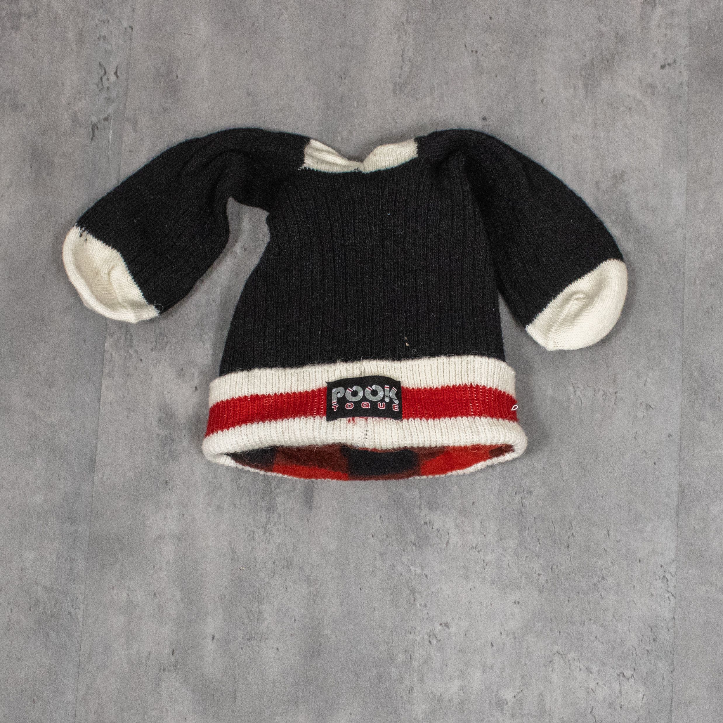 Japanese Brand Vintage VTG Y2K 2000's Pooki Ears Black Beenie Toque Size ONE SIZE - 1 Thumbnail