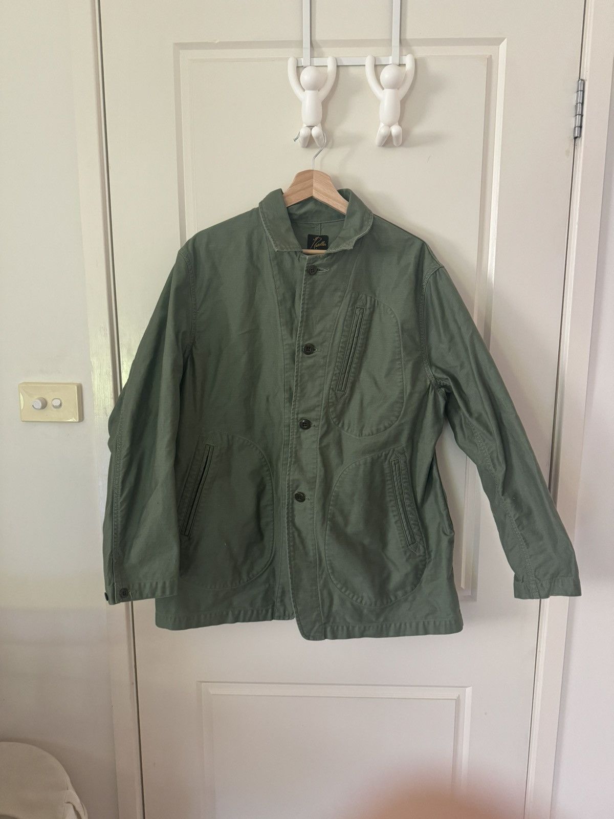 AWGE × Needles AWGE x Needles Reversible Work Jacket | Grailed