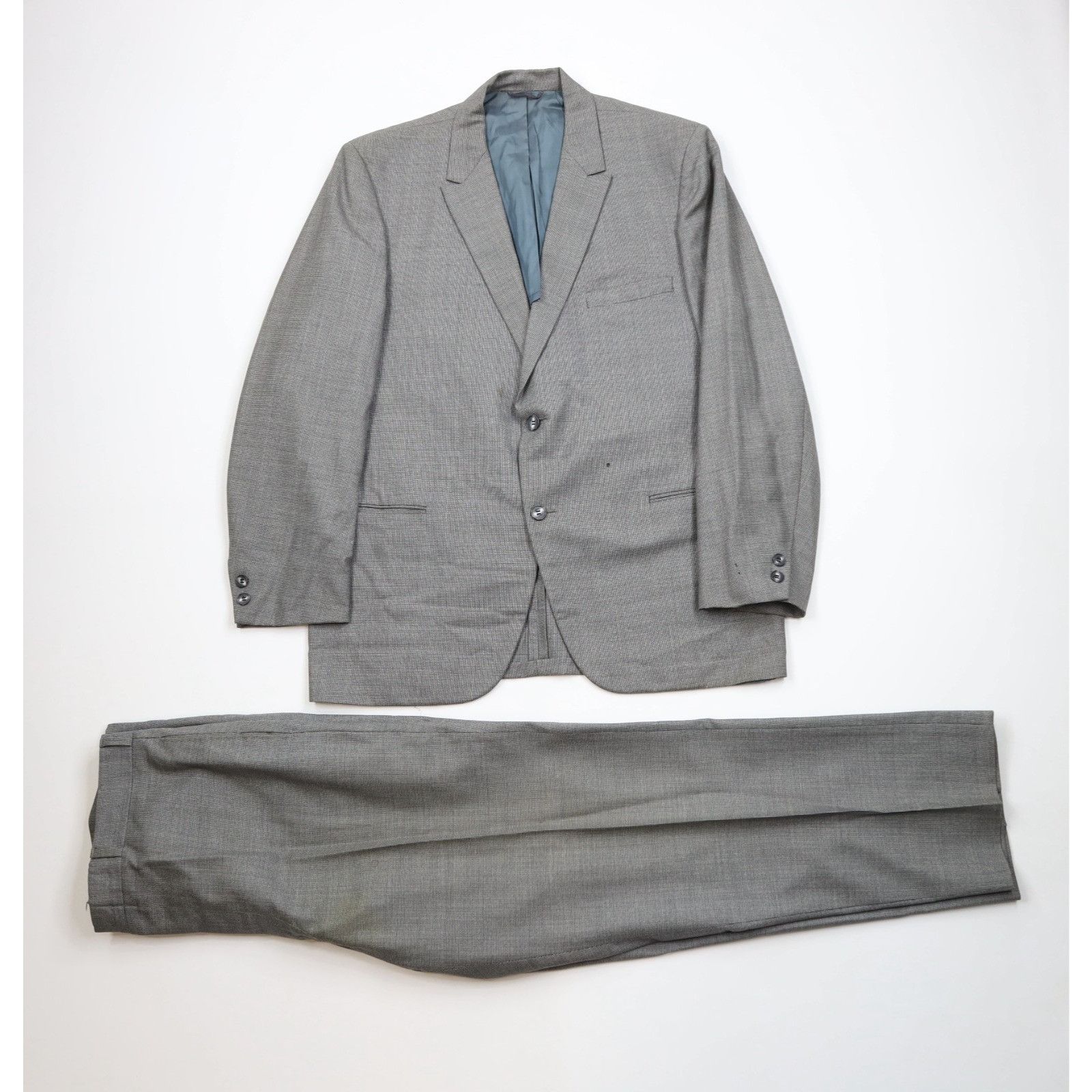 Vintage Vintage 60s Macys Distressed Wool 2 Piece Suit Size 44R - 1 Thumbnail