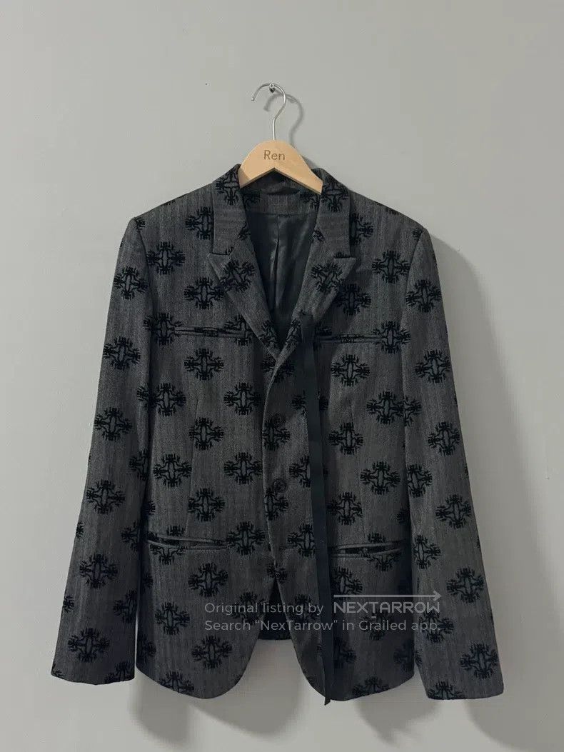 Ann Demeulemeester Ann Demeulemeester Size xs streamer flocked patterned coat Size XS / US 0-2 / IT 36-38 - 1 Thumbnail