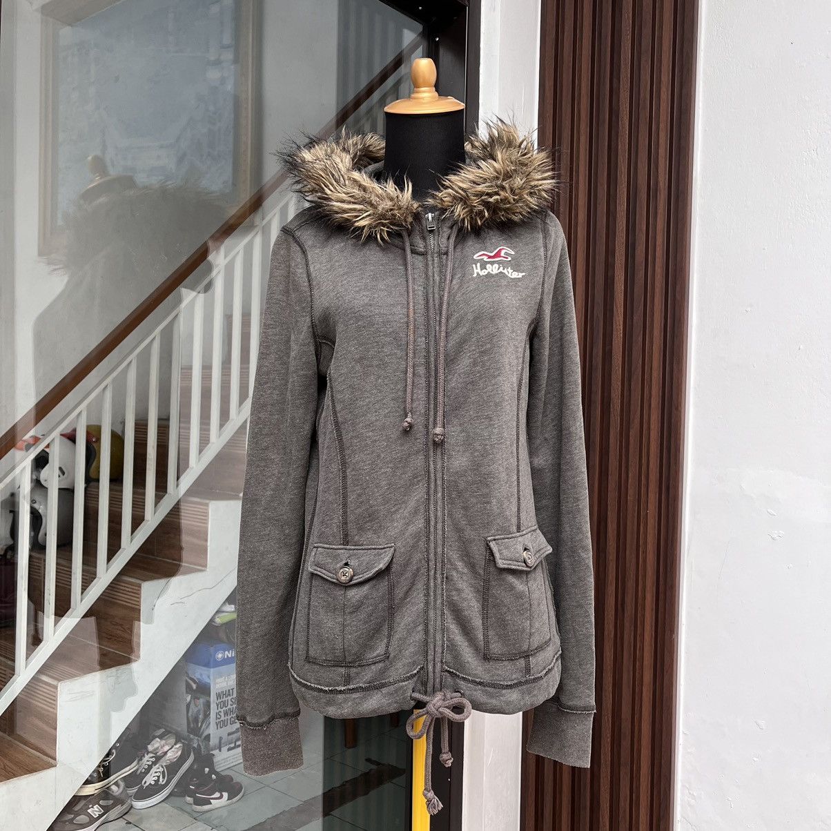 Hollister Y2k Hollister Faur Hoodie Racoon Size M / US 6-8 / IT 42-44 - 2 Thumbnail