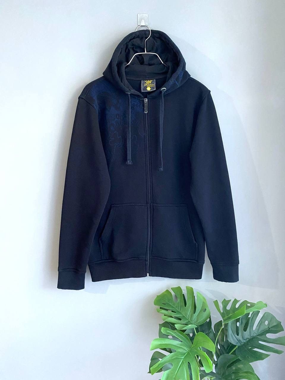 Vintage Vintage Fishbone Skull Graphic Print Y2K Zip Hoodie, Size M Size US M / EU 48-50 / 2 - 1 Thumbnail