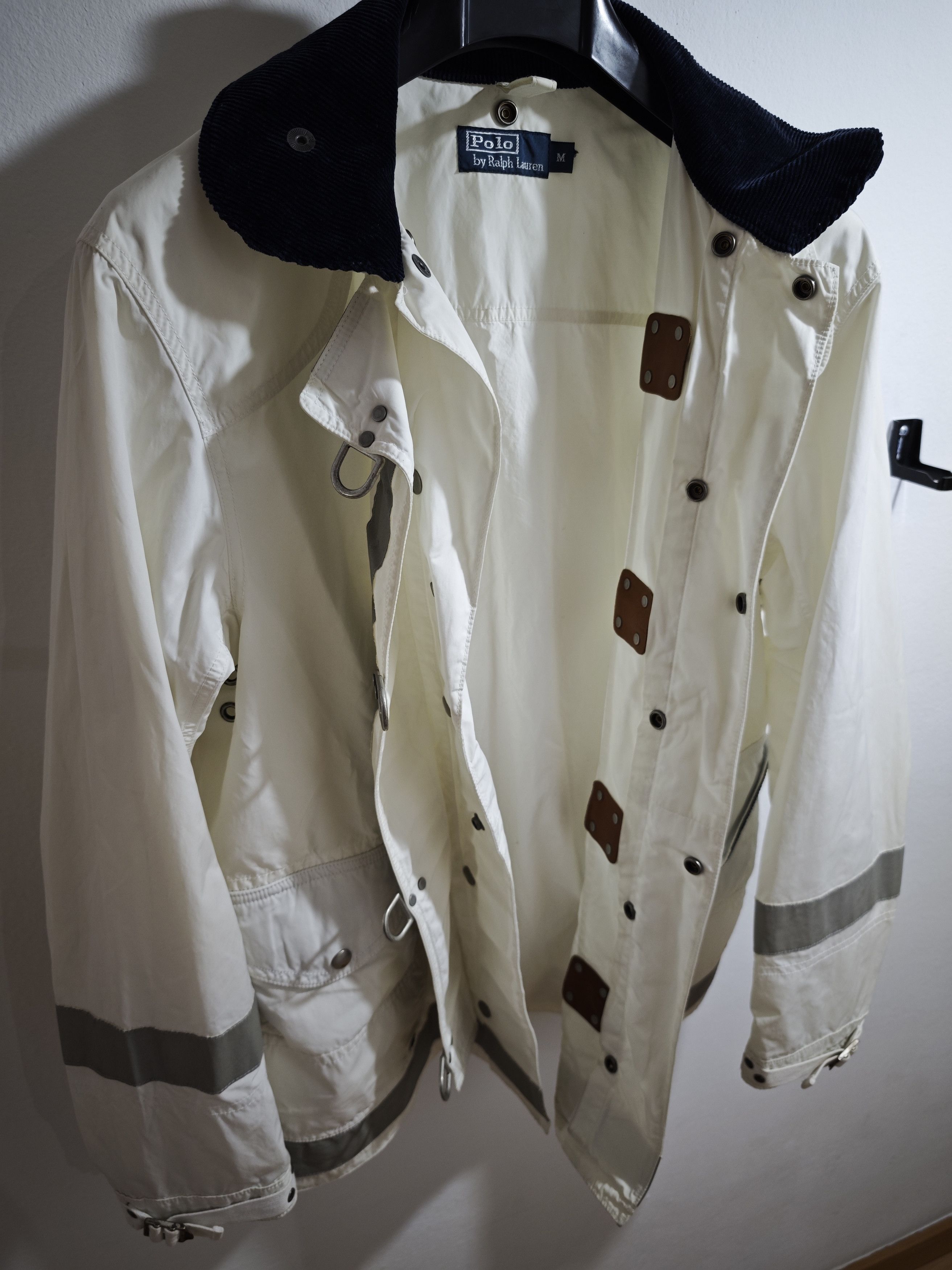 Polo Ralph Lauren Chore Jacket Lobster Clasp Men's M, White Nautical Toggle Size US M / EU 48-50 / 2 - 9 Thumbnail