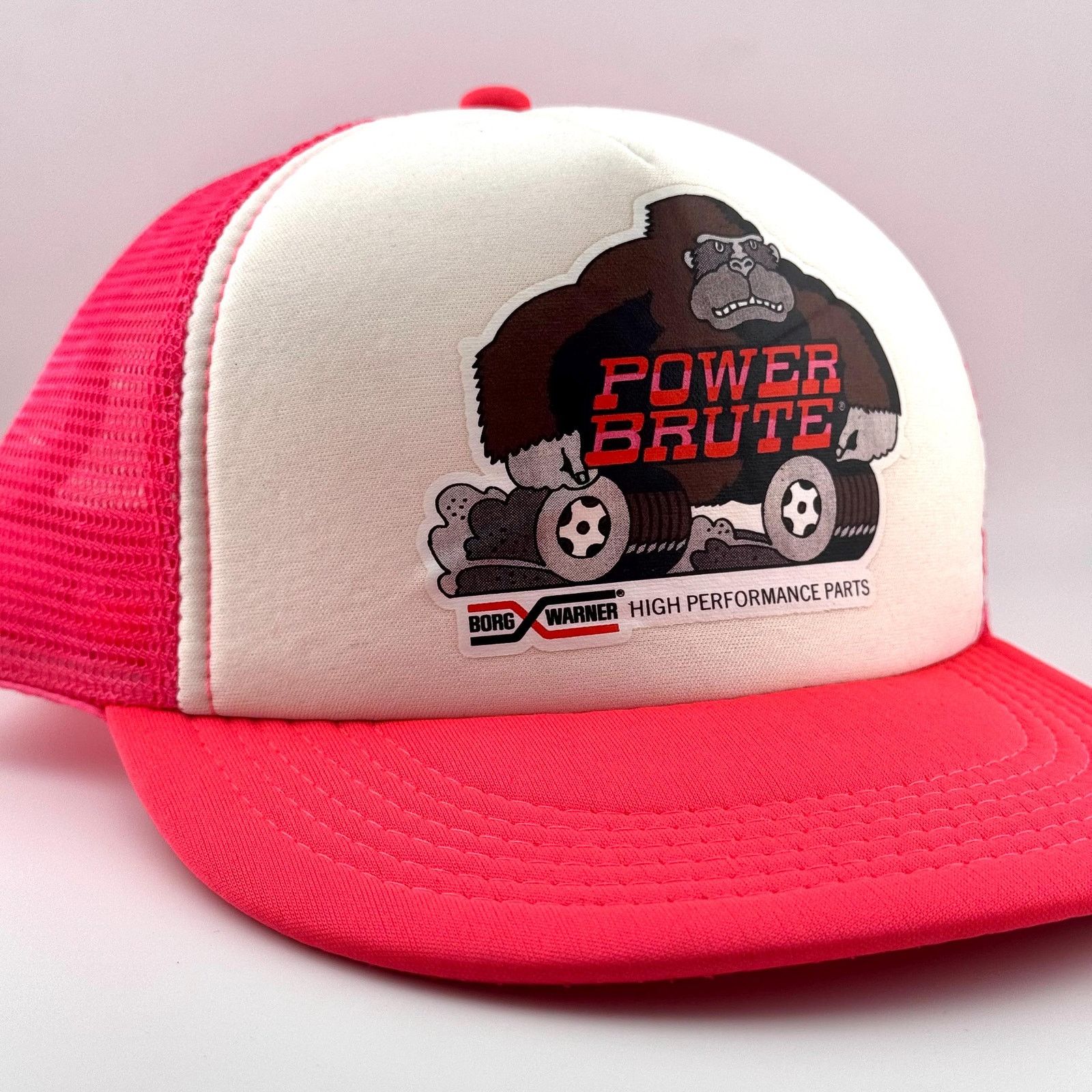 Vintage Vintage Borg Warner Power Brute Gorilla Trucker Hat Mesh Cap Size ONE SIZE - 2 Thumbnail