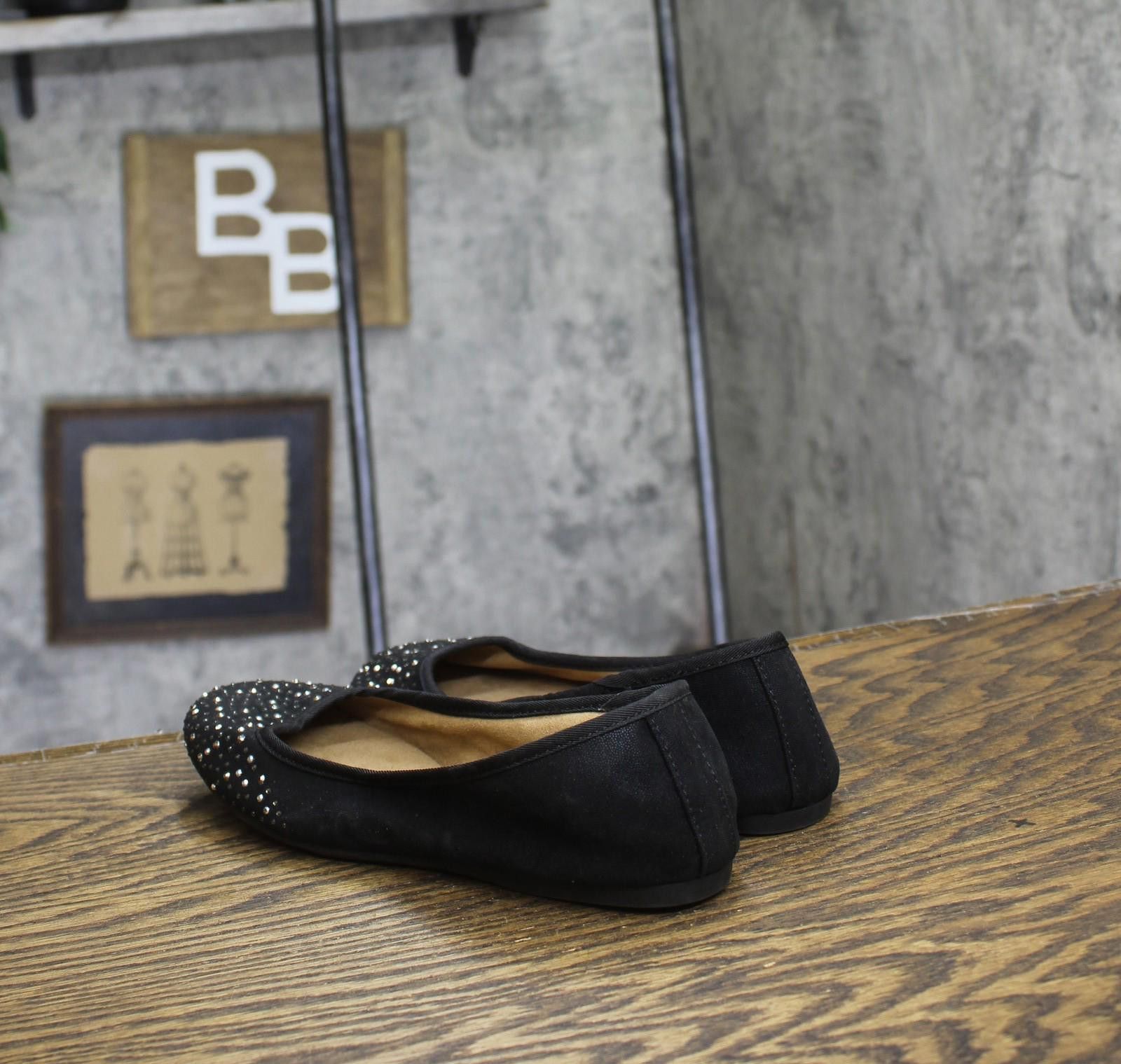 Style & Co Style And Co. Angelyn Rhinestone Flats 88527671 Black 5.5m Size US 5.5 / IT 35.5 - 2 Thumbnail