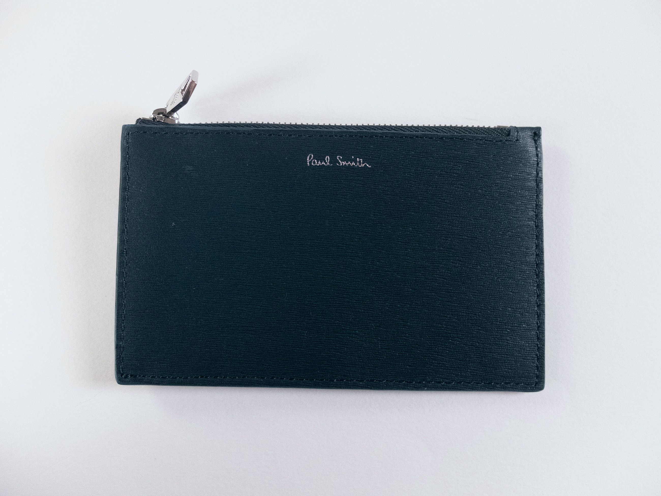 Paul Smith PAUL SMITH burgundy & petrol blue zip leather card holder q Size ONE SIZE - 3 Thumbnail