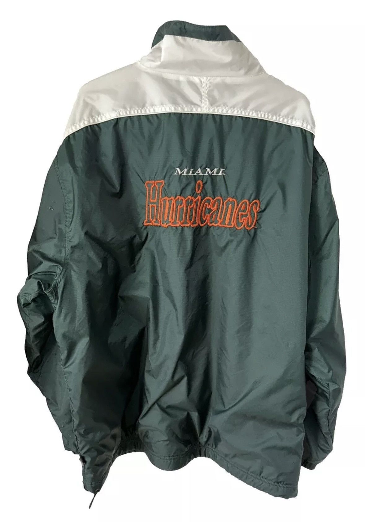 NCAA × Vintage Vintage 90s Miami Hurricanes Jacket Size US XL / EU 56 / 4 - 1 Thumbnail