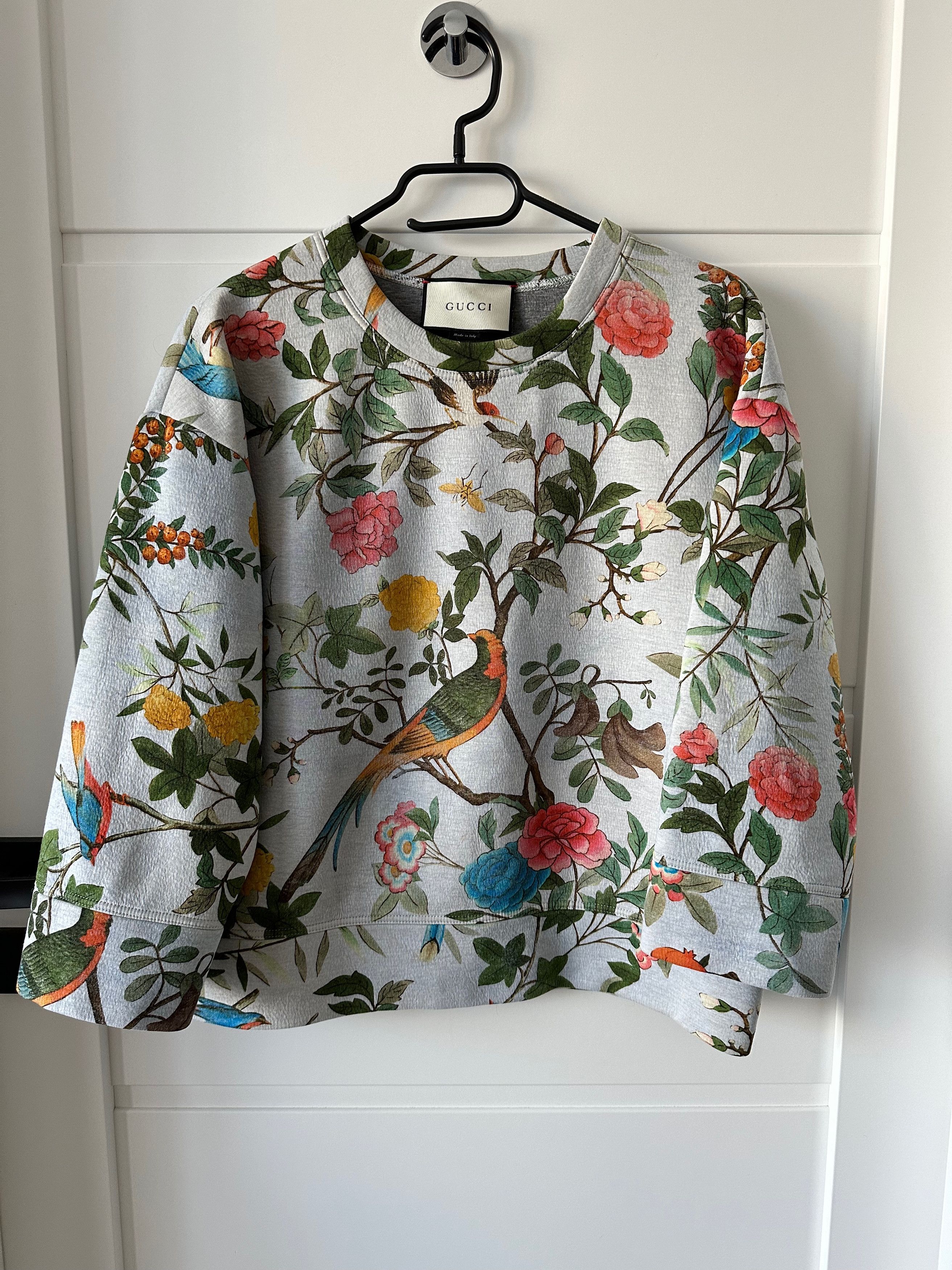image of Gucci Neoprene Floral / Forest Sweatshirt, Women's (Size Medium)