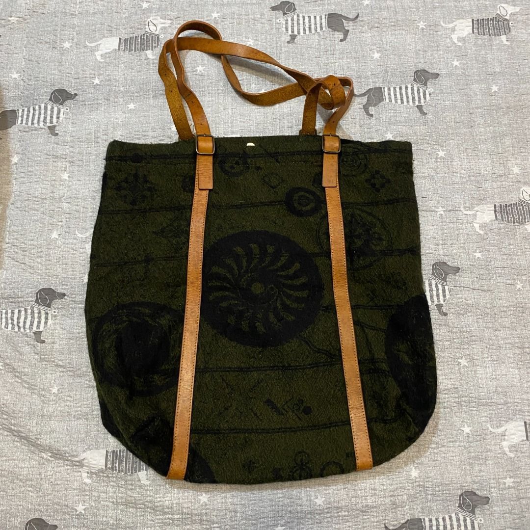 Japanese Brand Sun Sex See Bye Stof Wool Tote Bag Size ONE SIZE - 10 Thumbnail