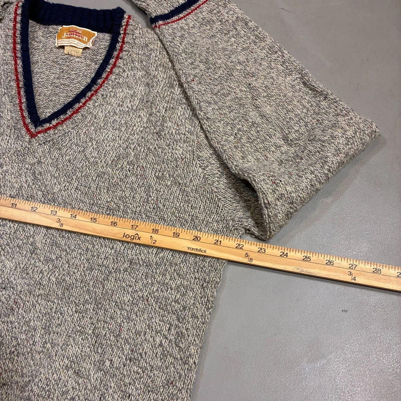 Jantzen Vintage 60s Jantzen Tennis Sweater V-Neck Donegal Knit Size US M / EU 48-50 / 2 - 7 Thumbnail