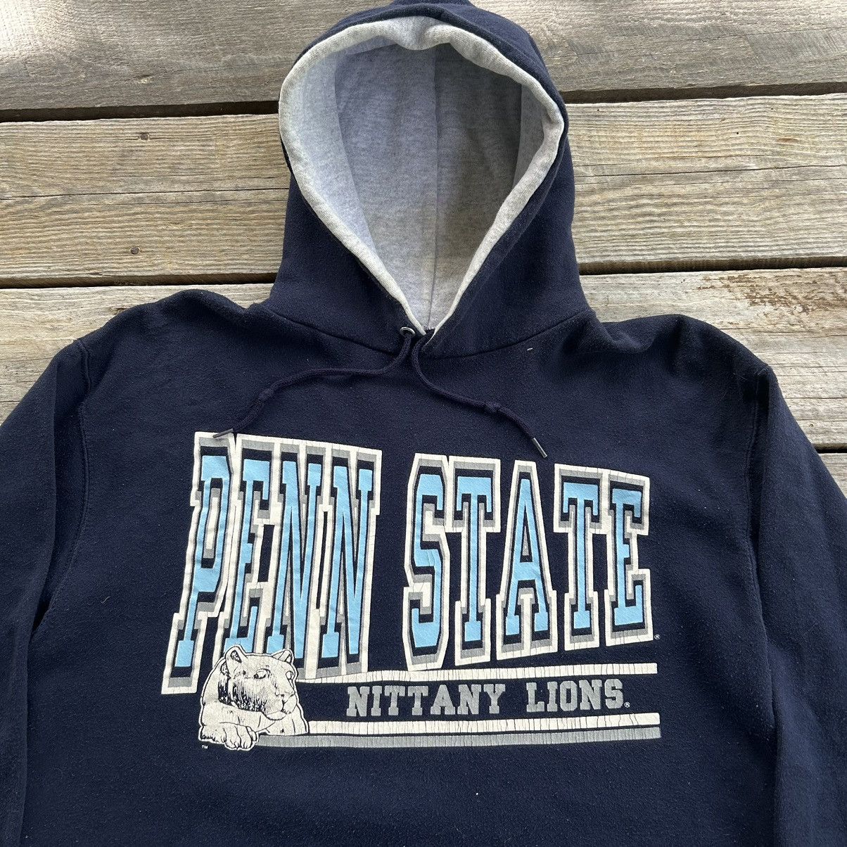 Vintage Vintage 90s Penn State Nittany Lions Hoodie Sweatshirt Size US L / EU 52-54 / 3 - 2 Thumbnail