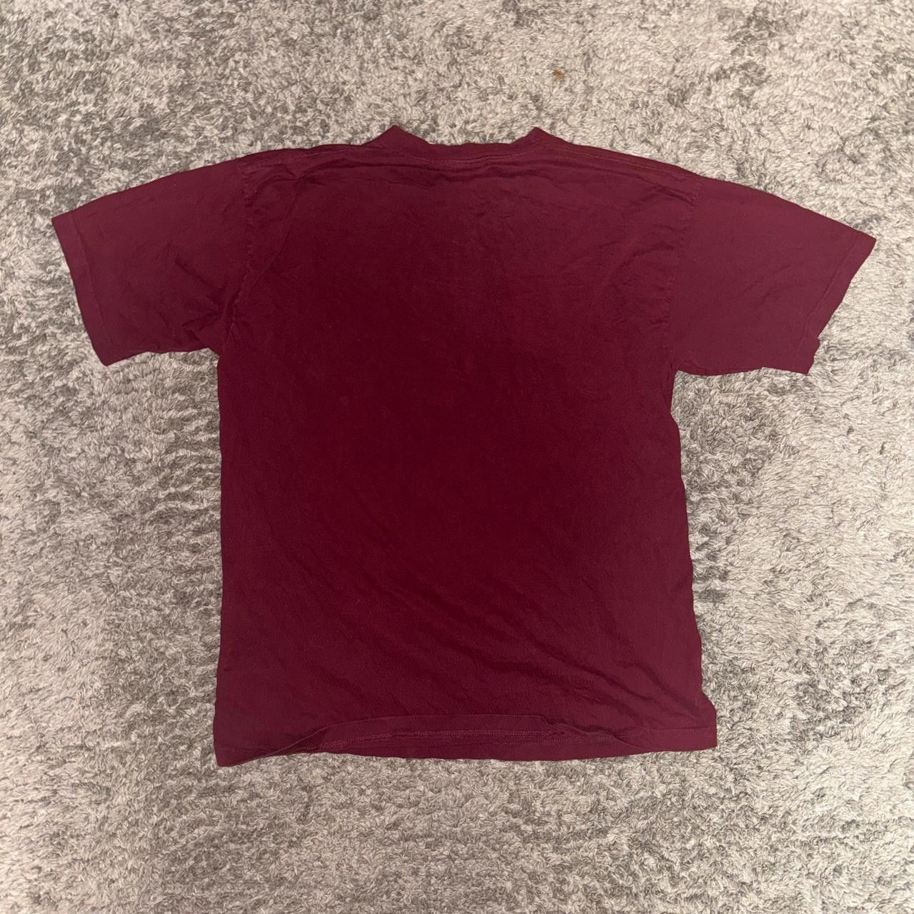 Designer Men's Burgundy and Red Tshirt Size US XL / EU 56 / 4 - 3 Thumbnail