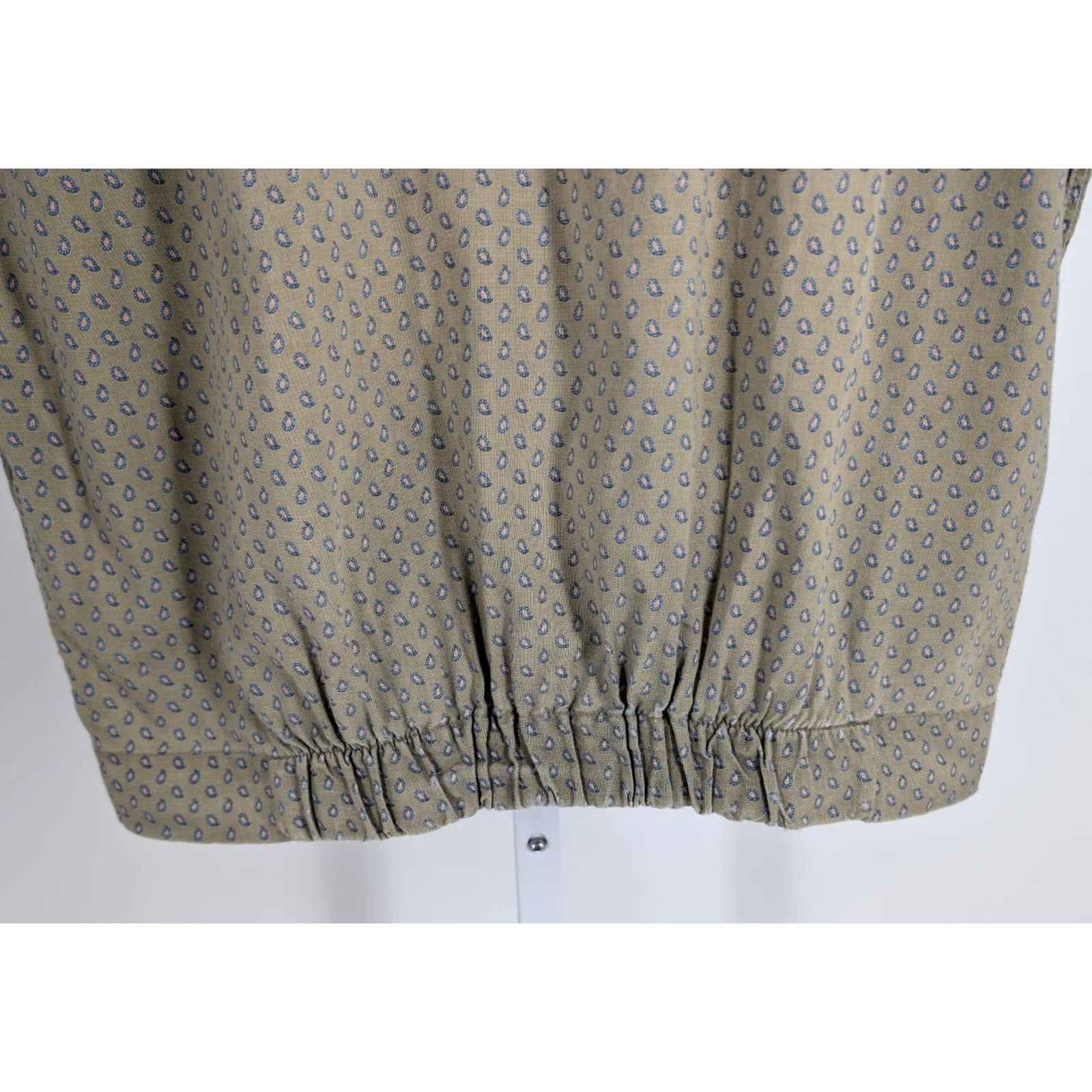 Vintage VINTAGE Sport Jac Shirt Collared Camp 50s Loop Collar Short Sleeve Olive Paisley Mens L Size US L / EU 52-54 / 3 - 4 Thumbnail