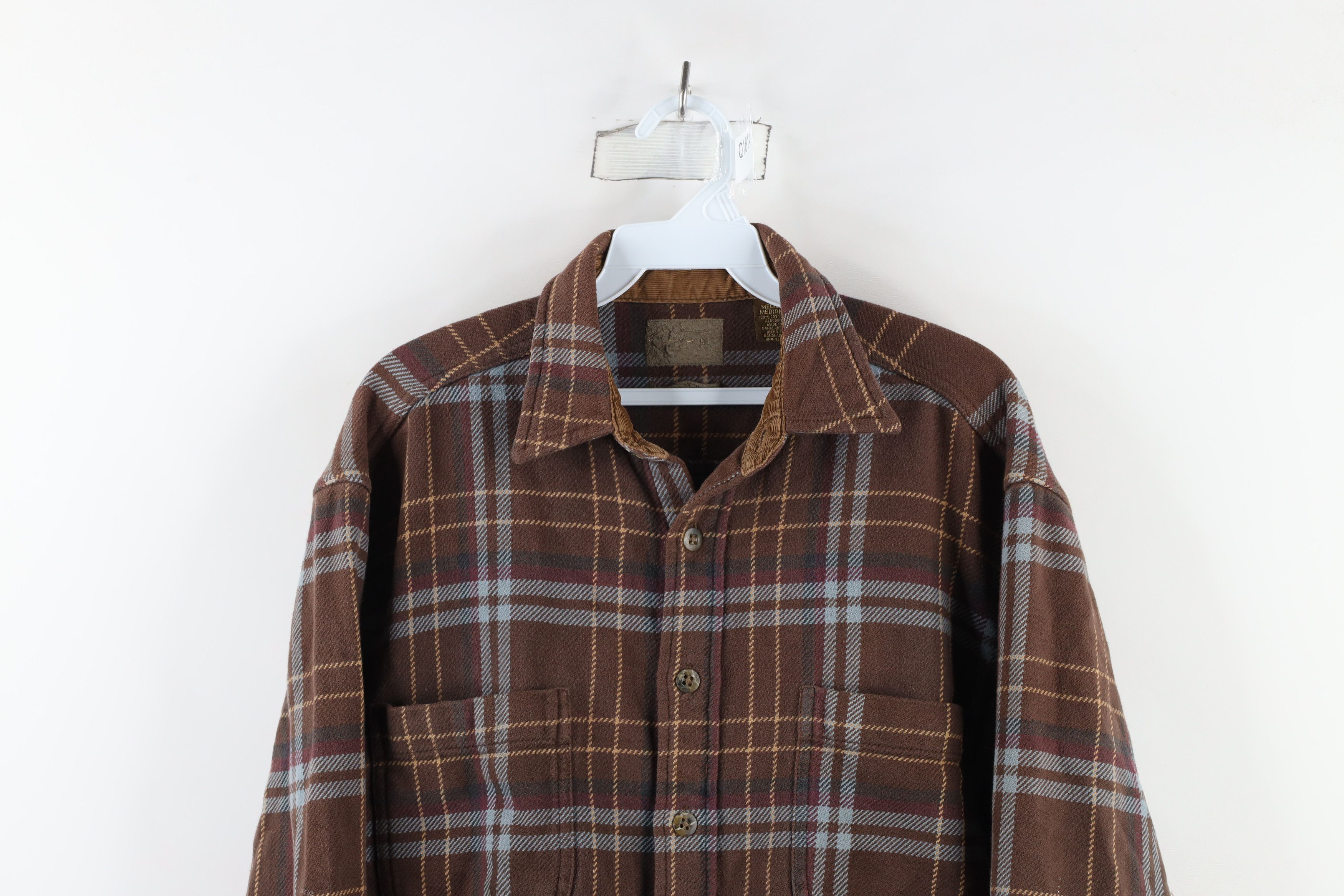Vintage Vintage 90s Streetwear Heavyweight Flannel Button Shirt Size US M / EU 48-50 / 2 - 2 Thumbnail