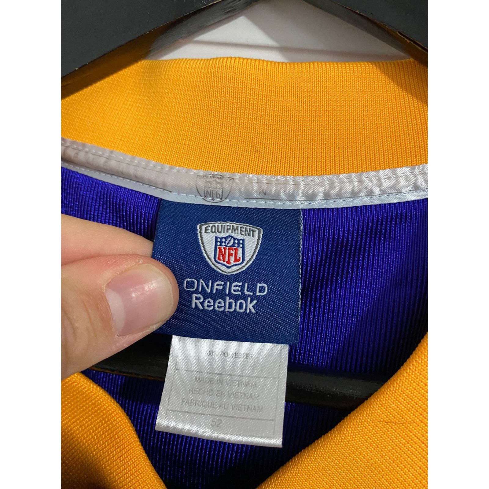 Reebok Brett Favre Minnesota Vikings Jersey Size 52 (XL) Size US XL / EU 56 / 4 - 6 Thumbnail