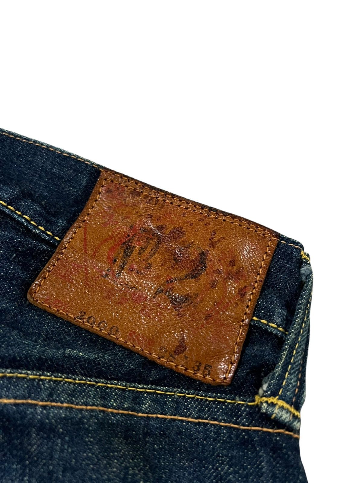 Evisu Vintage Evisu Seagull Lot 2000 No 2 Distress Selvedge Jean Size US 28 / EU 44 - 19 Thumbnail