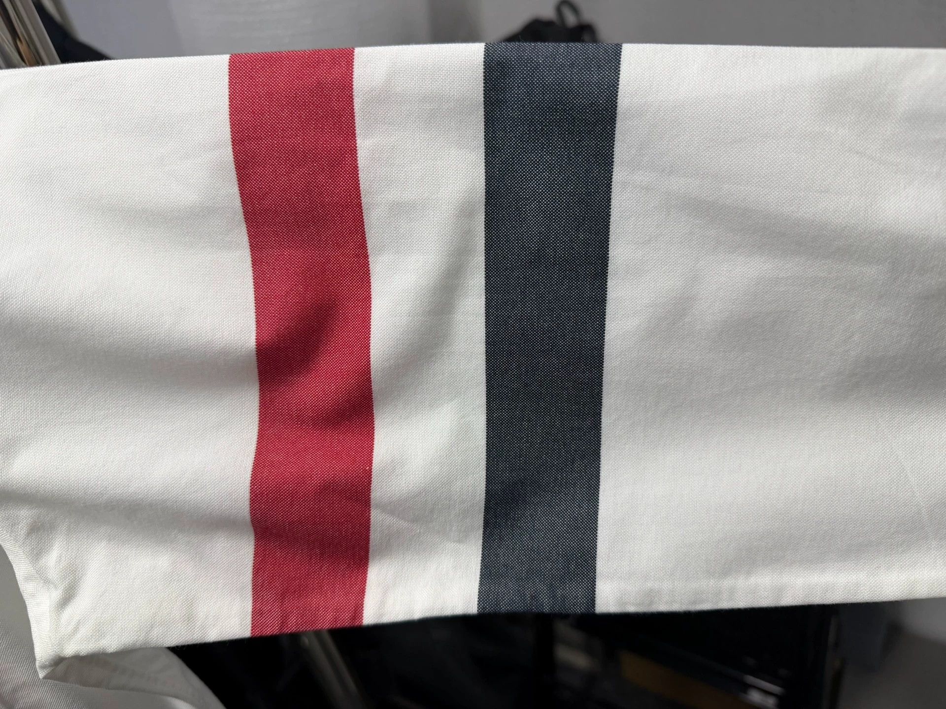 Thom Browne TB 3-Color Arm Stripe White Oxford Shirt Size 2 Size US M / EU 48-50 / 2 - 6 Thumbnail
