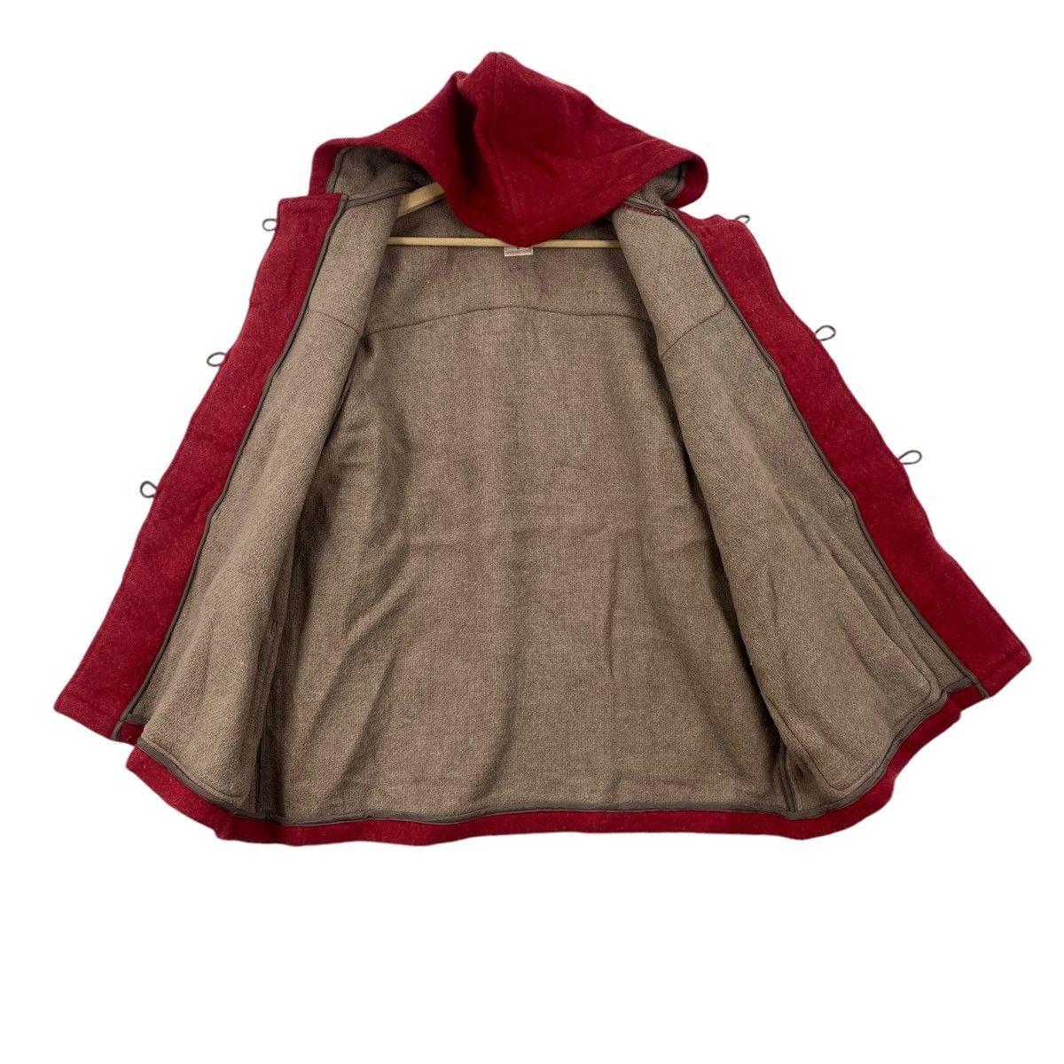 45rpm Vintage 45 RPM STUDIO Japanese Brand Red Hooded Duffle Size US XXL / EU 58 / 5 - 5 Thumbnail