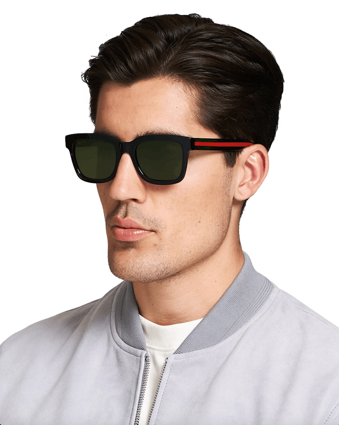 Gucci Gucci Men Sunglasses Black Green Square GG0001SN 002 NEW Size ONE SIZE - 13 Thumbnail