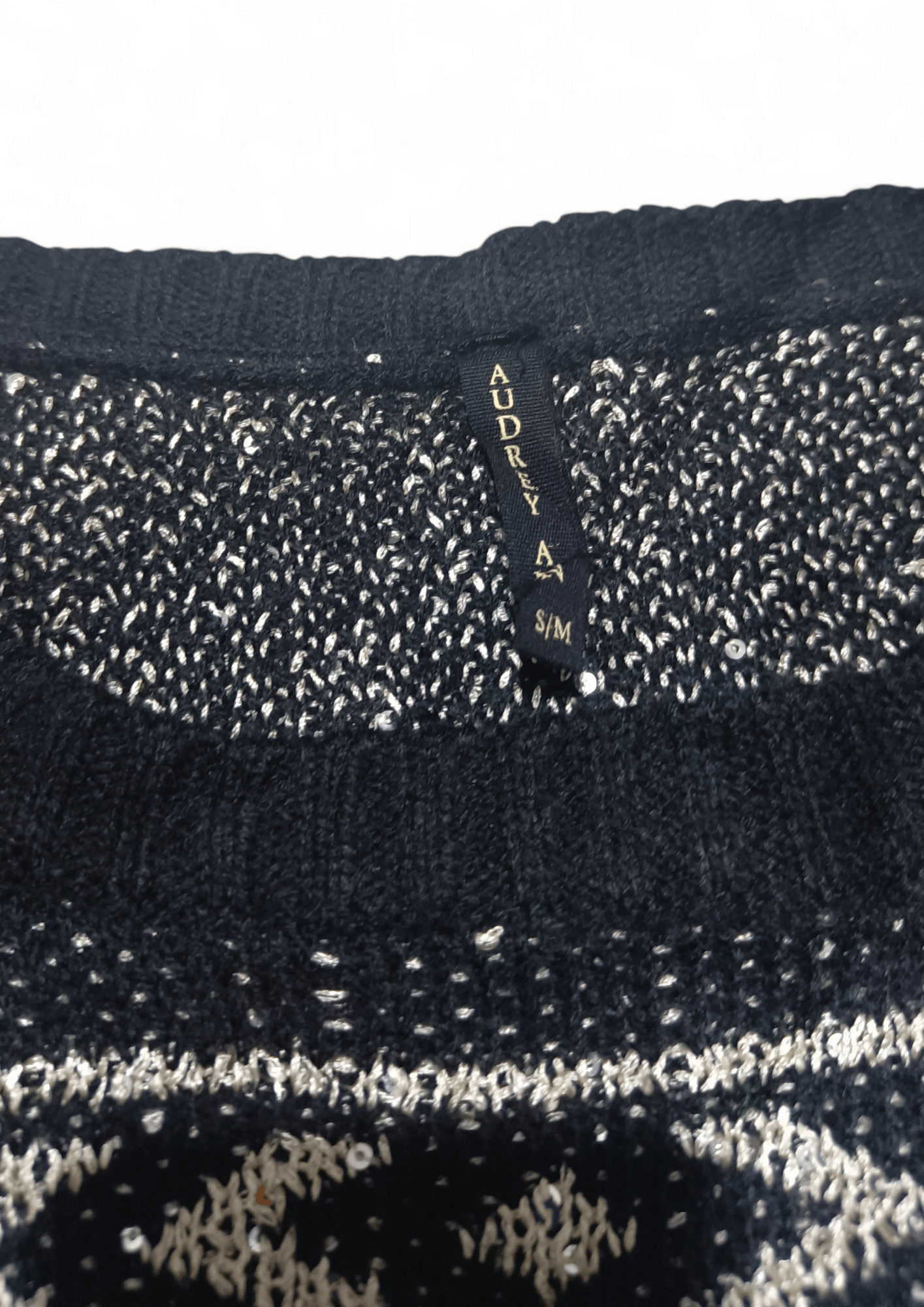 Other Vintage AUDREY ANN Women's Ethnic Knit Bling Sparkle Sweater Size S / US 4 / IT 40 - 9 Thumbnail