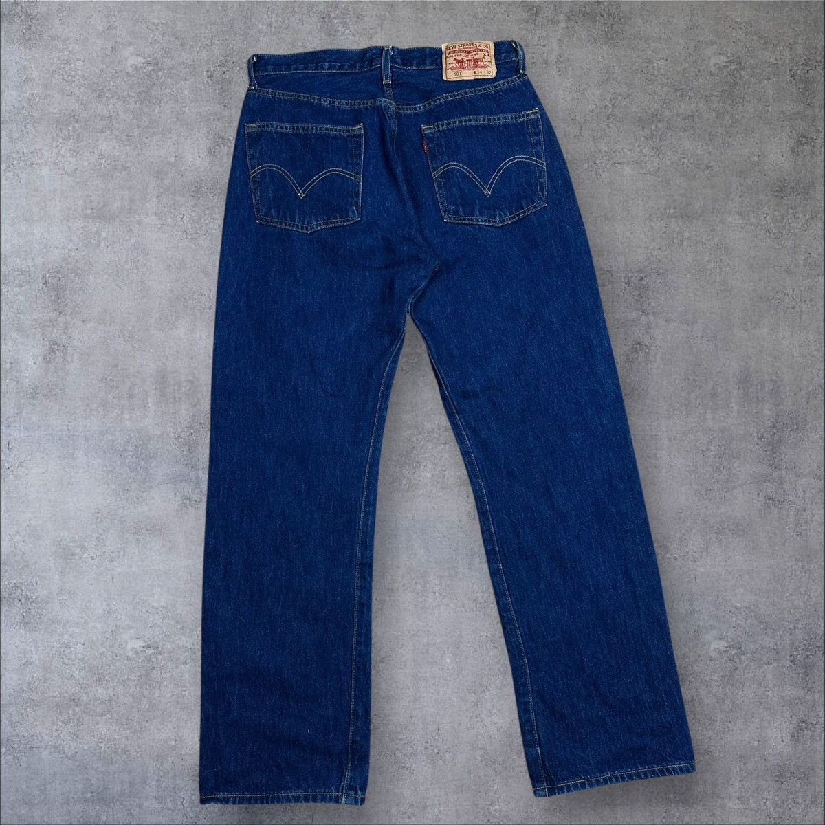Levi's × Vintage Vintage Levi’s 501 Navy Blue Jeans Denim Pants W34 L32 Size US 34 / EU 50 - 1 Thumbnail