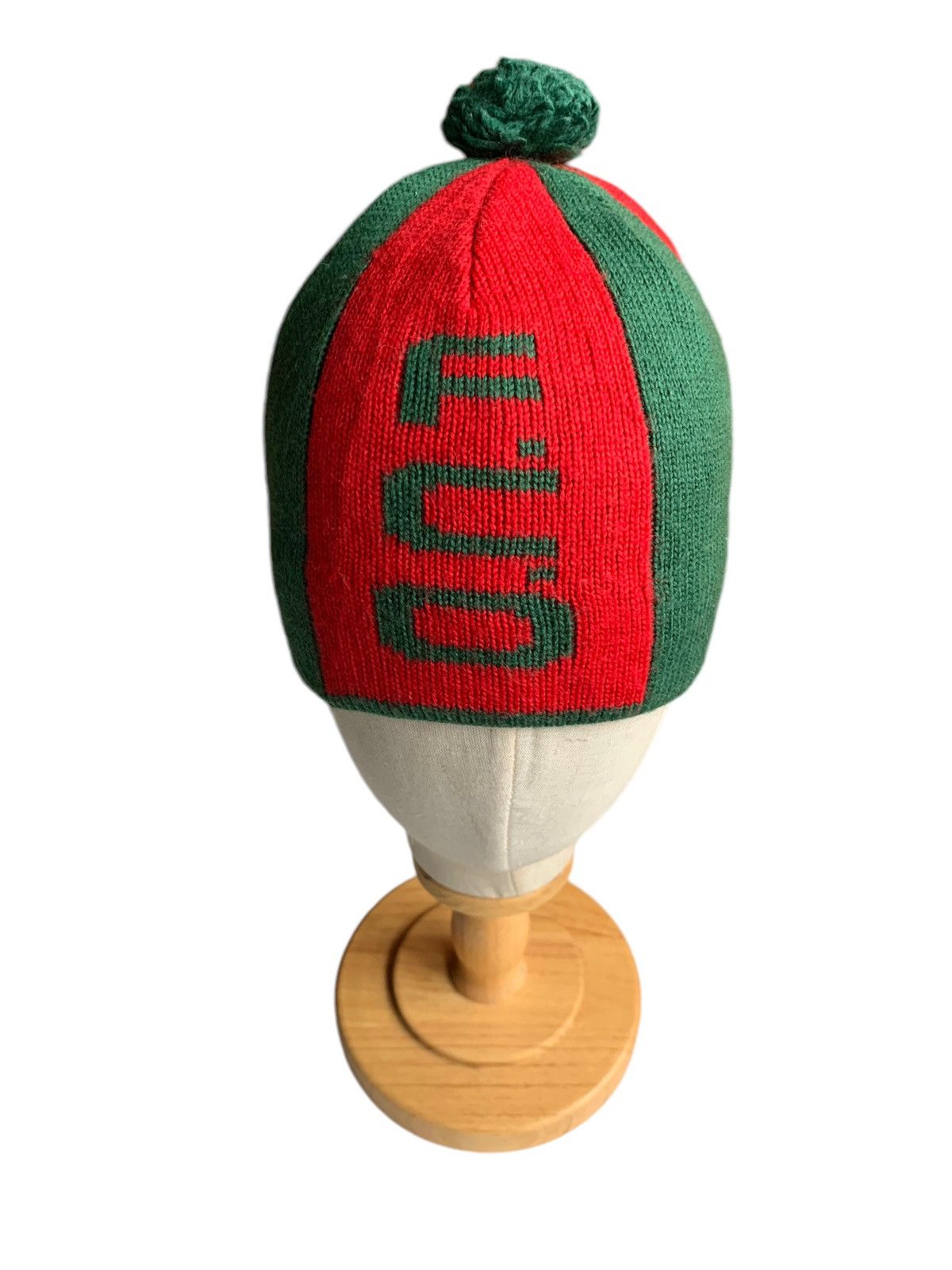 Japanese Brand × Kapital × Vintage F.C.O Red And Green Colour Winter Sessions Beanie Hats Size ONE SIZE - 5 Thumbnail