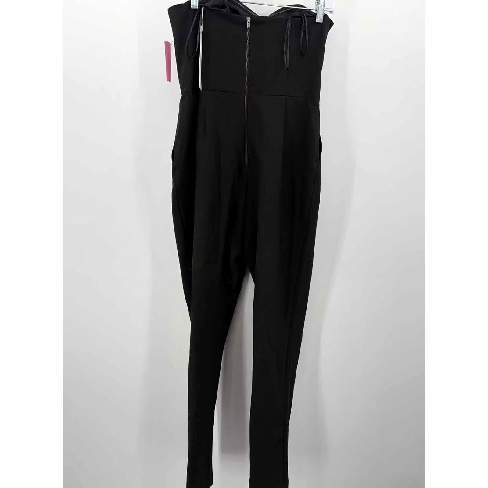 Vintage Adelyn Rae Black Strapless Jumpsuit - Small, Regular - Pre-Owned Size 28" / US 6 / IT 42 - 2 Thumbnail