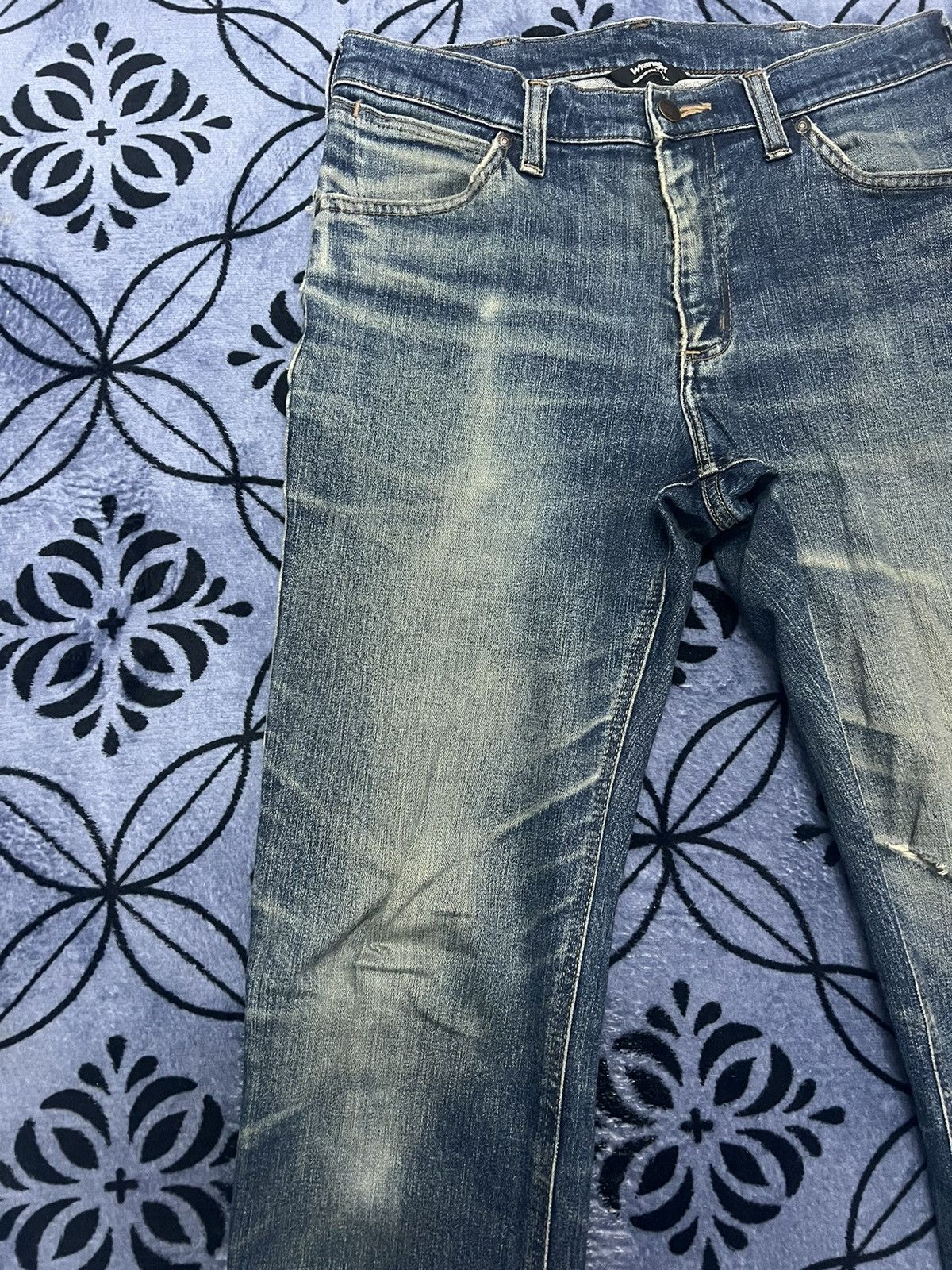 Vintage × Wrangler Wrangler USA - vintage 90’s distressed Size US 29 - 4 Thumbnail