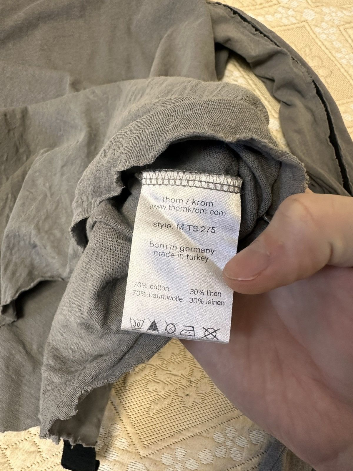 Thom Krom Thom Krom Avant Garde Black Grey Gray Not Rick Owens Shirt Size US M / EU 48-50 / 2 - 5 Thumbnail