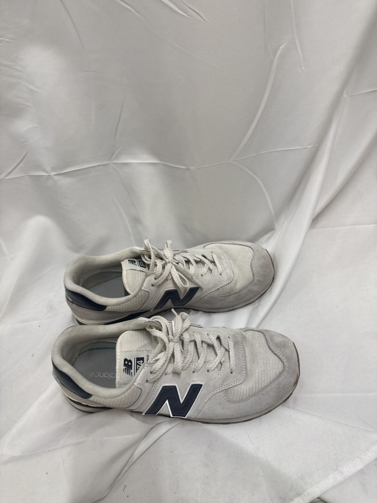 New Balance New Balance 574 White/Navy – Size 11.5 Size US 11.5 / EU 44-45 - 5 Thumbnail