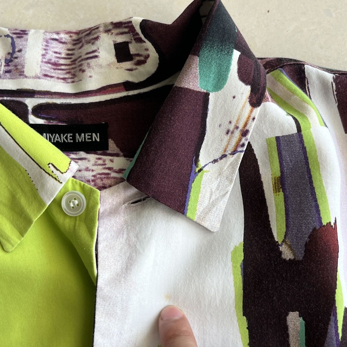 Issey Miyake SS02 Issey Miyake abstract print shirt Size US M / EU 48-50 / 2 - 10 Thumbnail