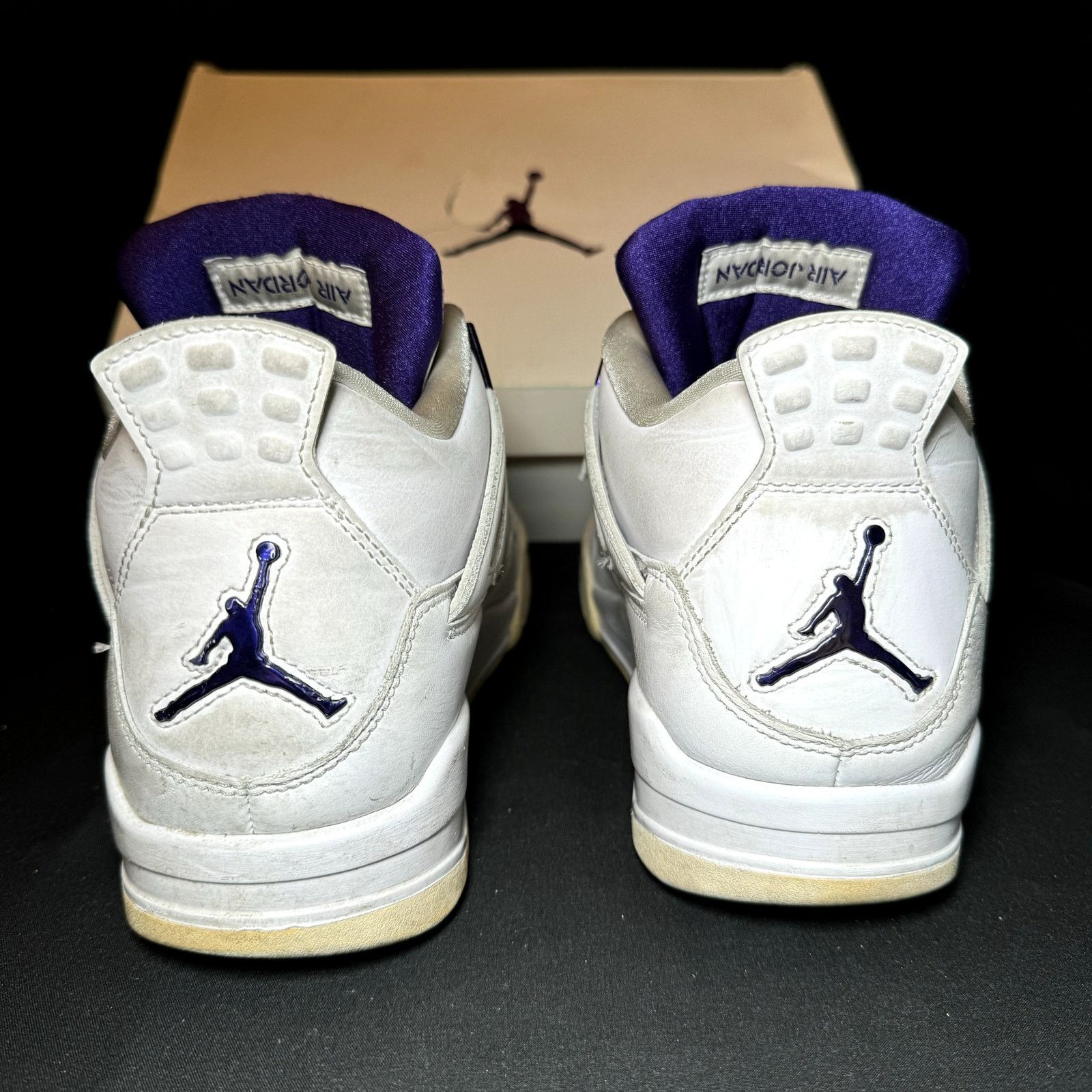 Size 10 - Nike Air Jordan 4 Retro Purple Metallic Shoes
