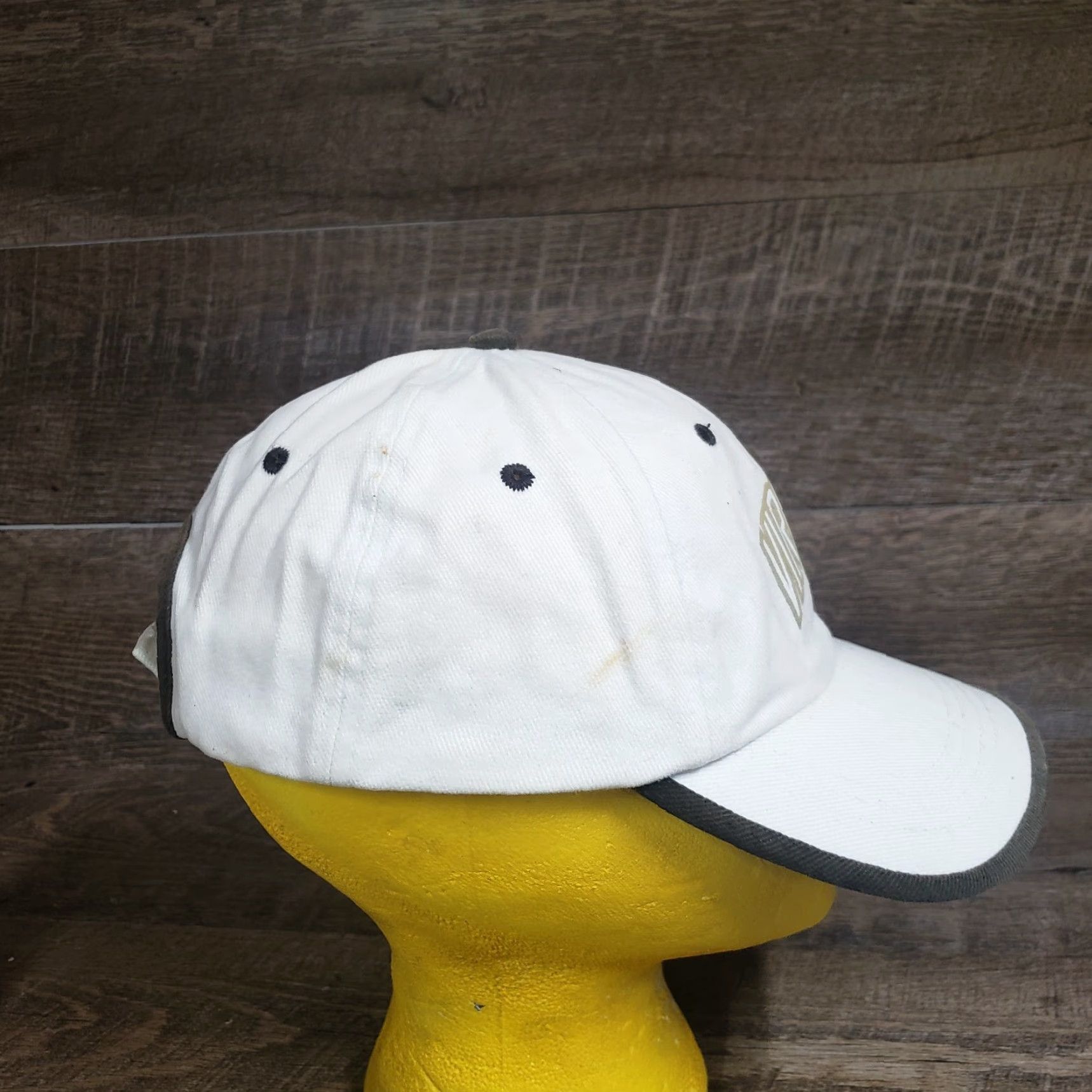 Vintage Vintage White Baseball Cap Hat Unisex Adjustable Strapback Adult Size ONE SIZE - 2 Thumbnail