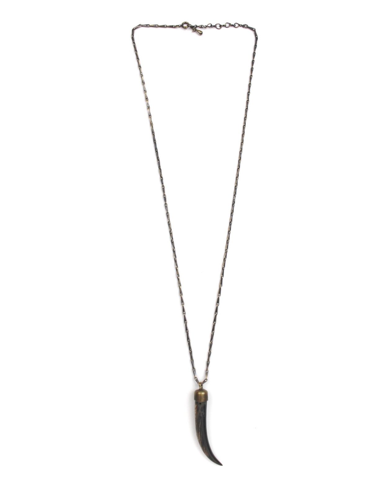 If Six Was Nine 2000S JAPANESE MADE DARK HORN BRASS CAP TALISMAN NECKLACE Size ONE SIZE - 2 Thumbnail