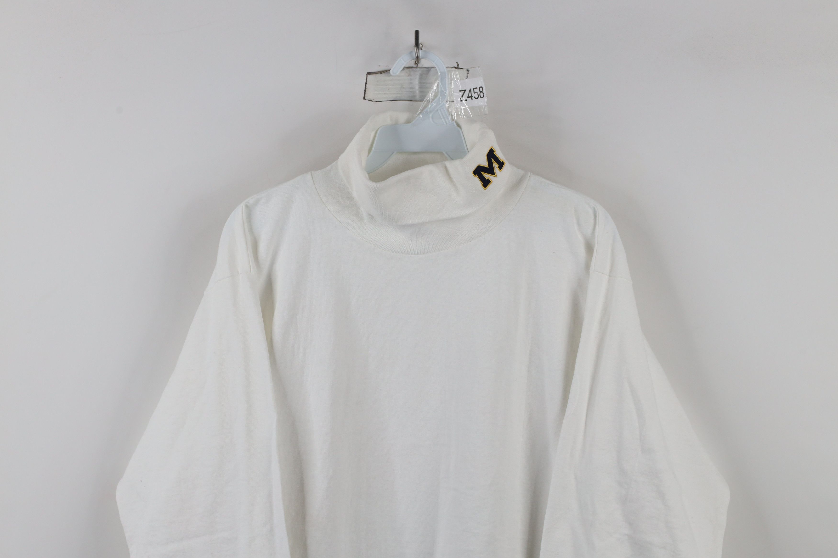 Vintage Vintage 90s University of Michigan Long Sleeve T-Shirt Size US L / EU 52-54 / 3 - 2 Thumbnail