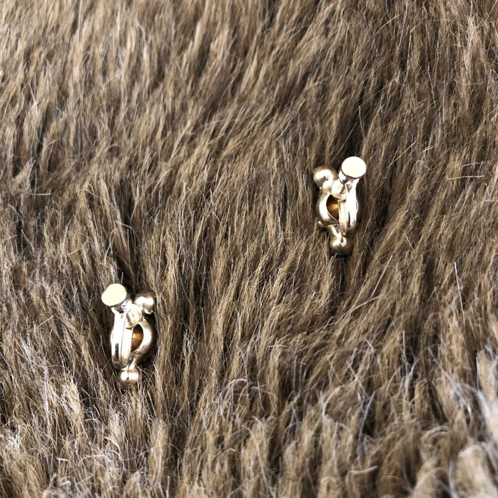 Vintage Vintage mid century clear rhinestone clip earrings Size ONE SIZE - 5 Thumbnail
