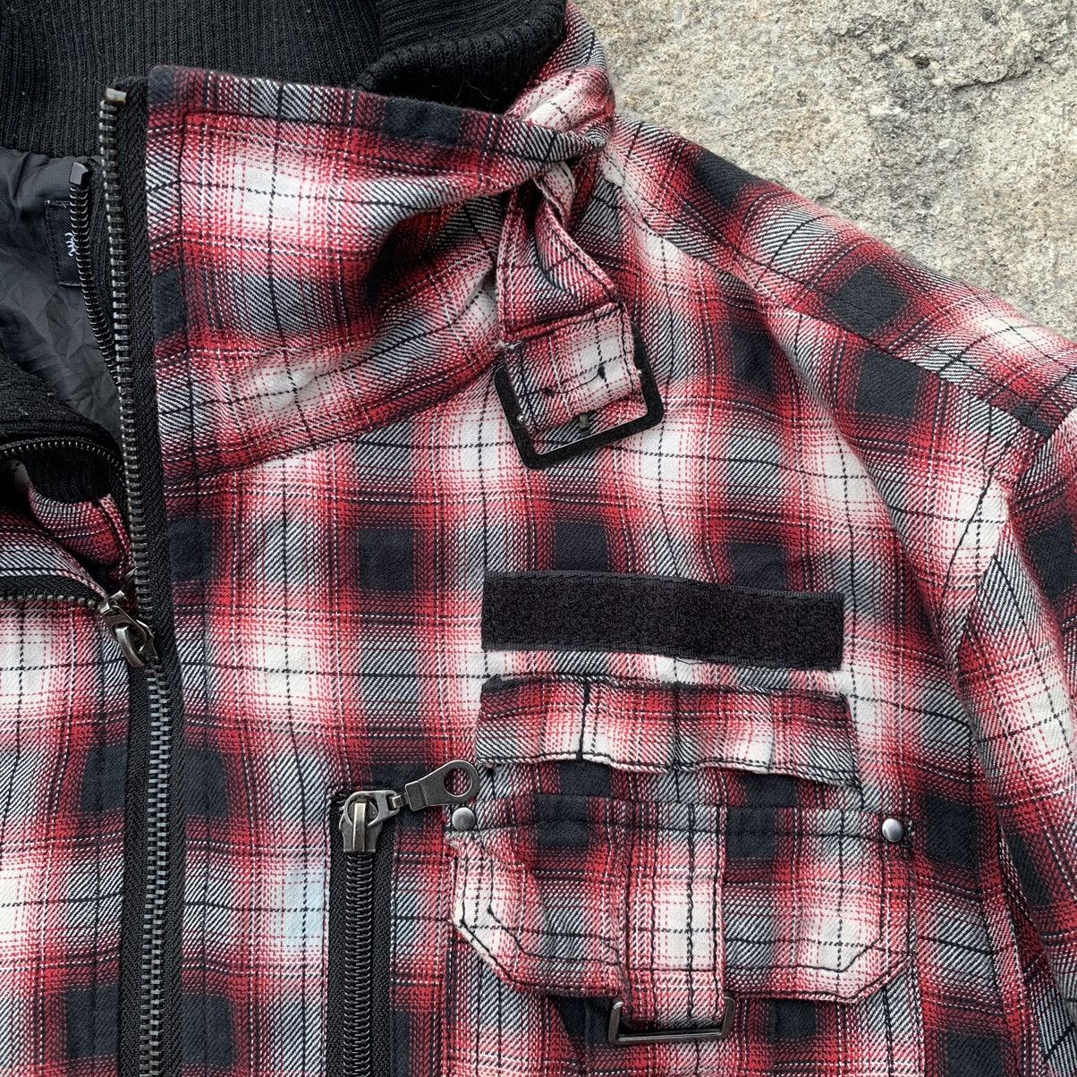 In The Attic × Japanese Brand Bareback Realdress Checkred Punk Anarchy Jacket Size US L / EU 52-54 / 3 - 6 Thumbnail