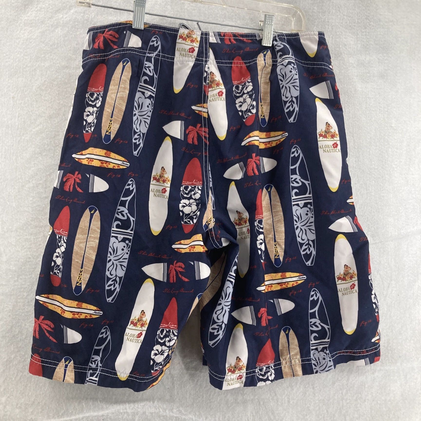 Nautica Nautica Aloha Board Shorts Men 32 Multicolor Solid Surf Bottoms 32 Adult Mens Shorts Size US 32 / EU 48 - 2 Thumbnail
