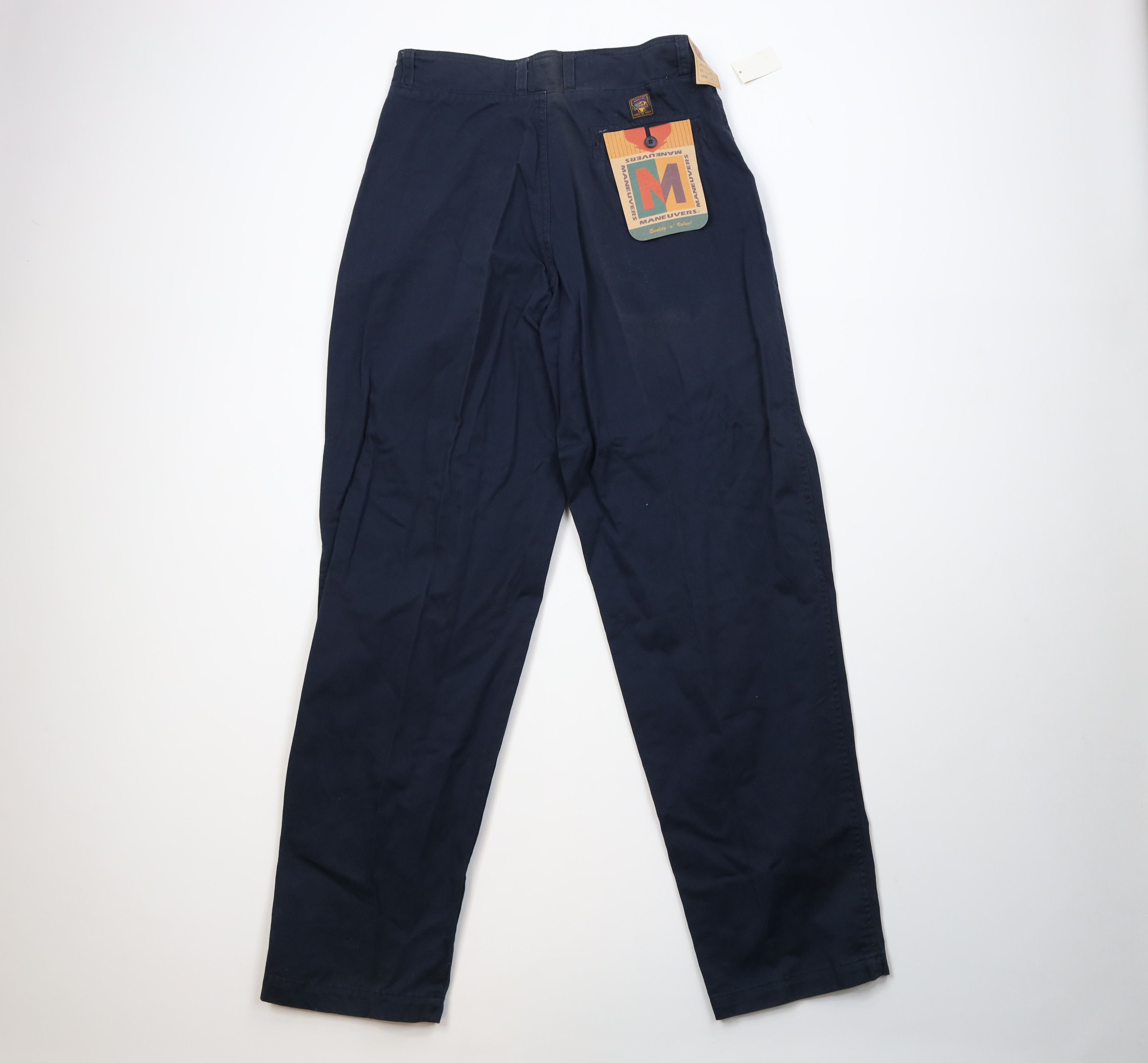 Vintage Deadstock Vintage 90s Streetwear Fit Chino Pants Blue Size US 32 / EU 48 - 9 Thumbnail