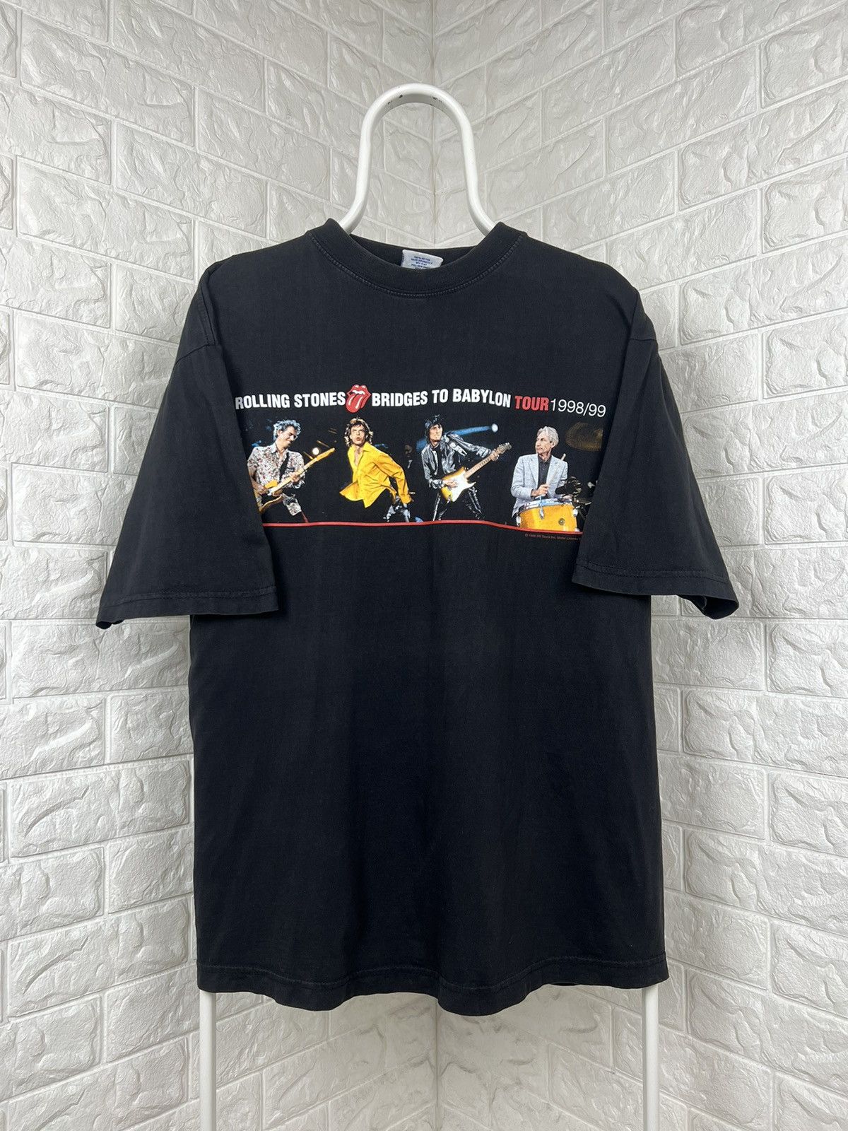 Band Tees × The Rolling Stones × Vintage VINTAGE 1998/99 THE ROLLING STONES BRIDGES TO BABYLON TOUR Size US XL / EU 56 / 4 - 1 Thumbnail