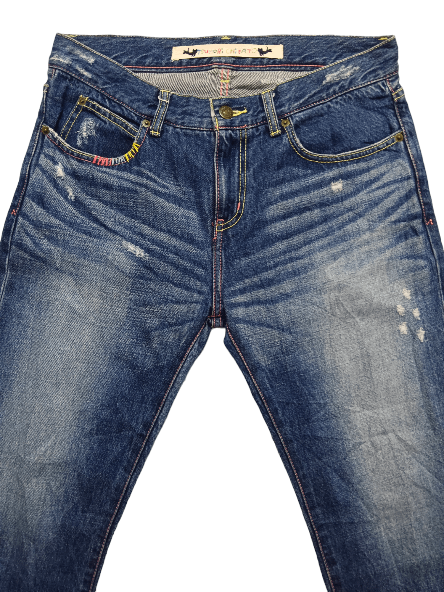 Tsumori Chisato Tsumori Chisato Embroidery Cropped Denim Size 31" - 3 Thumbnail