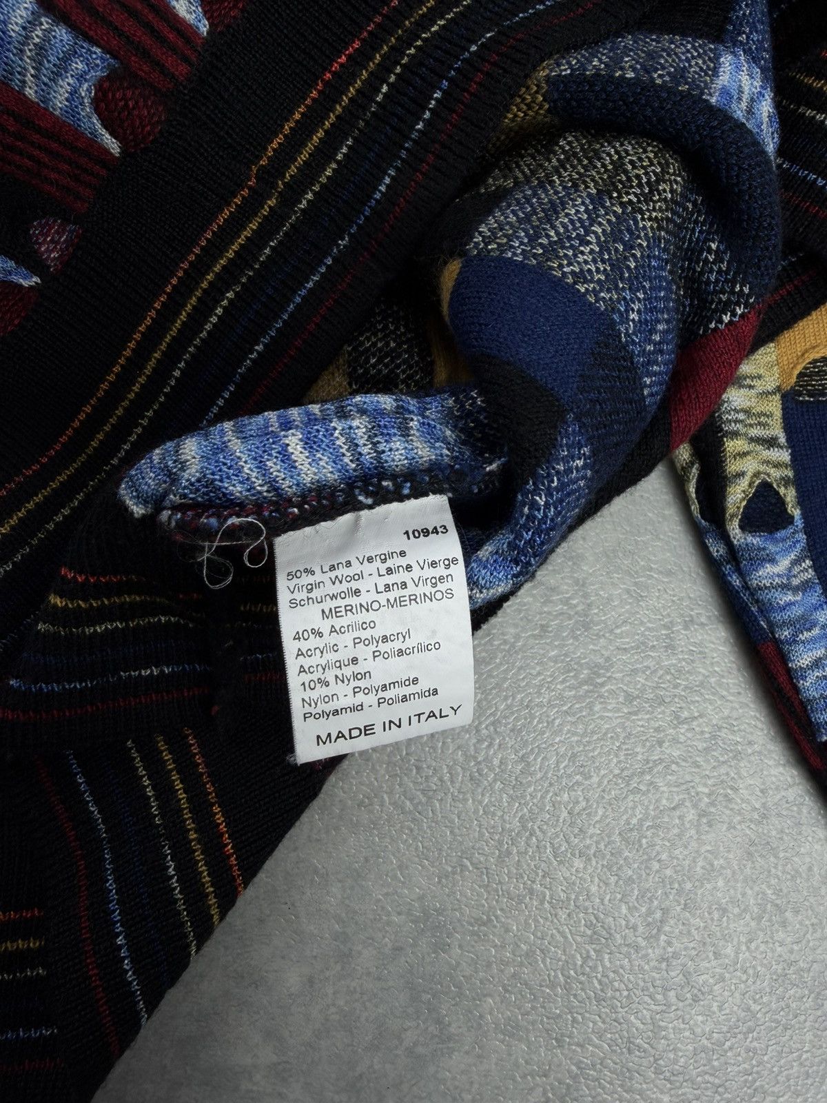 Other Montechiaro Wool Blend Knit Sweater Multicolor Size 52 Size US L / EU 52-54 / 3 - 7 Thumbnail