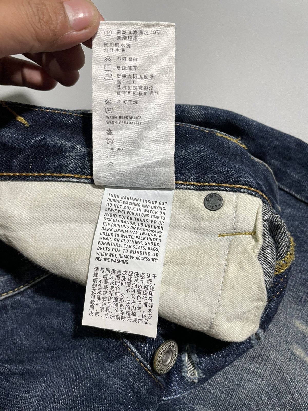 Evisu Evisu Genes Seagull Selvedge Distressed Denim Jeans Size US 34 / EU 50 - 5 Thumbnail