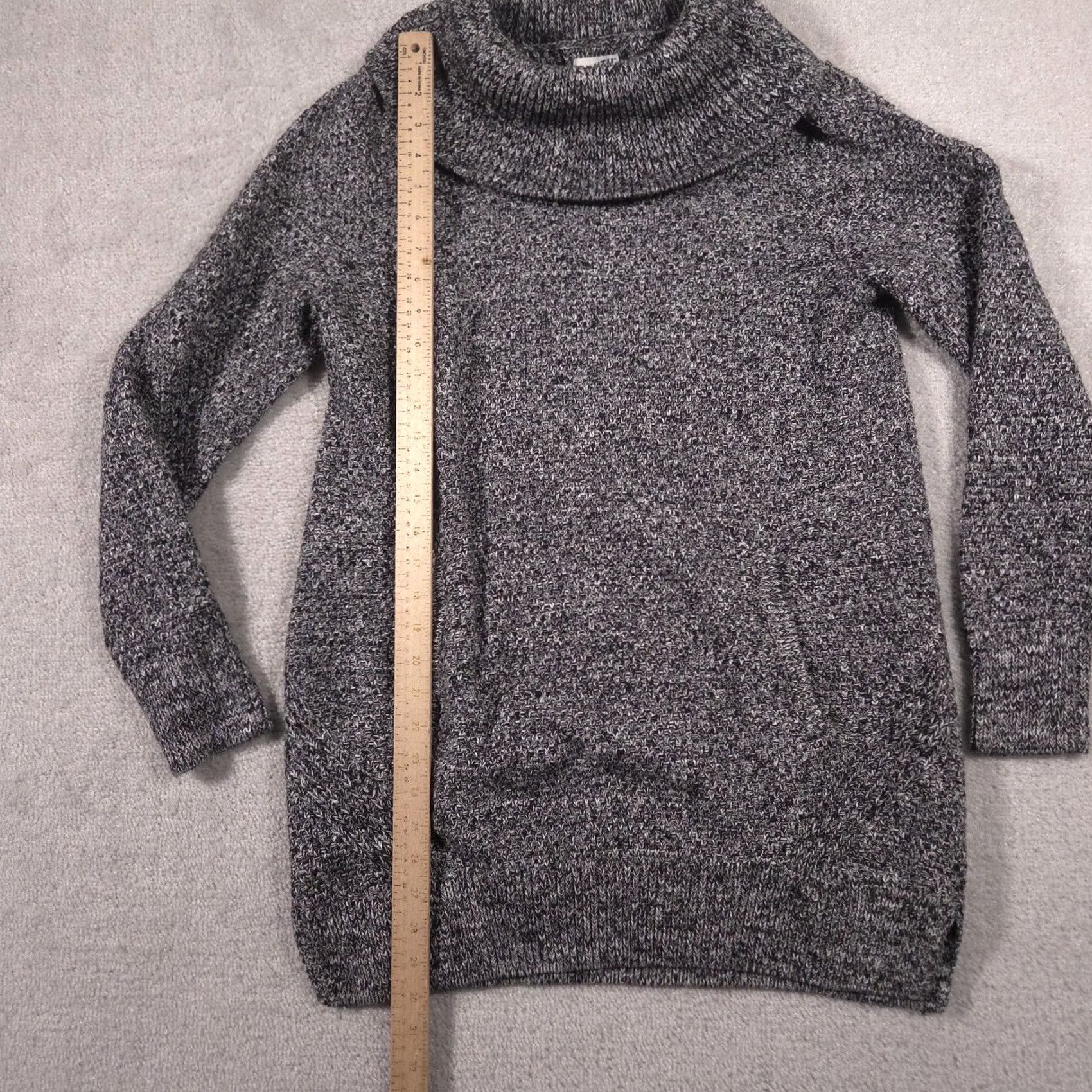 Duluth Trading Company Duluth Trading Co Sweater Tunic Womens M Gray Cowl Neck Pockets Knit Size M / US 6-8 / IT 42-44 - 5 Thumbnail