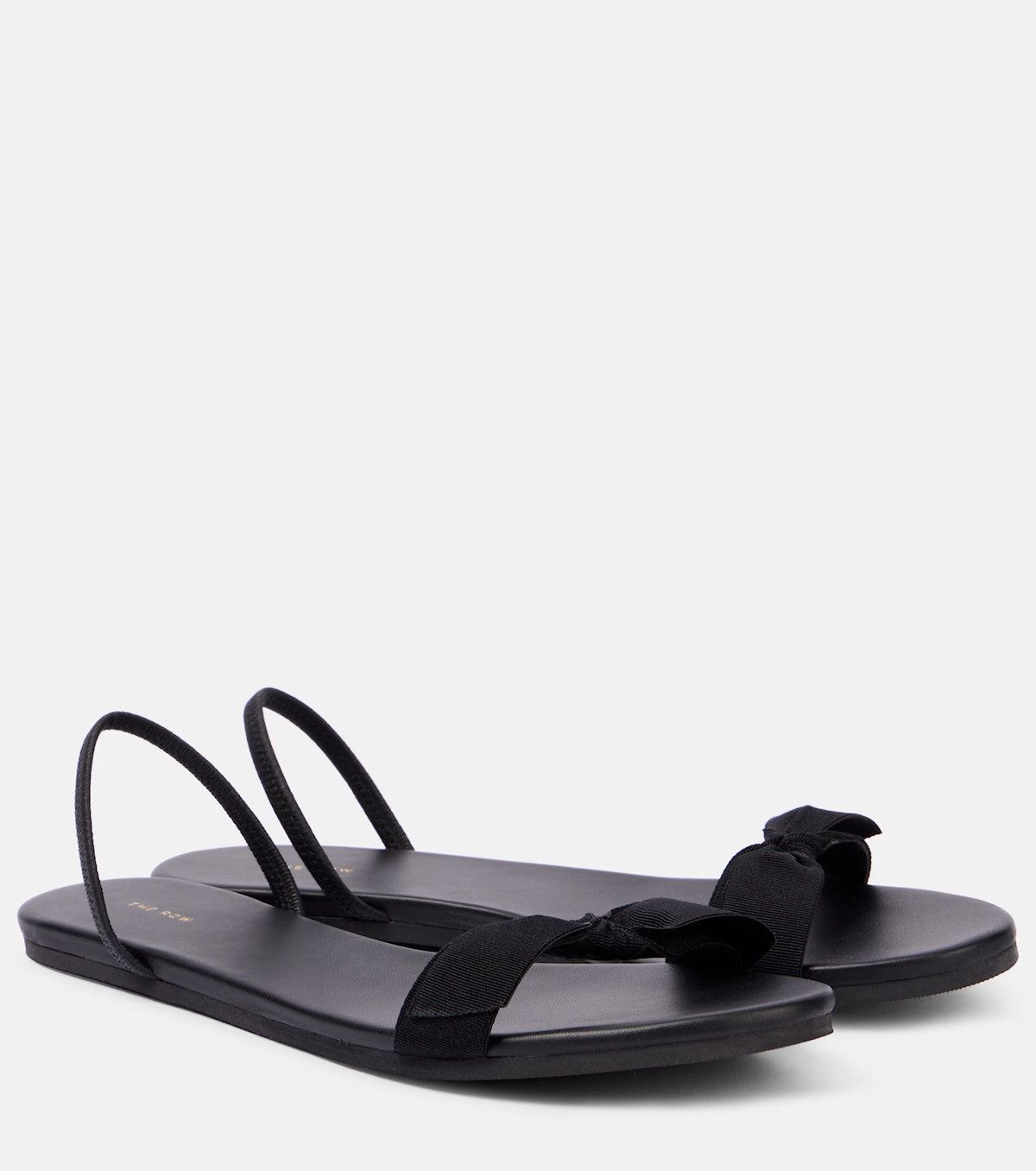 The Row THE ROW Bow leather slingback sandals size 39 Size US 8.5 / IT 38.5 - 3 Thumbnail
